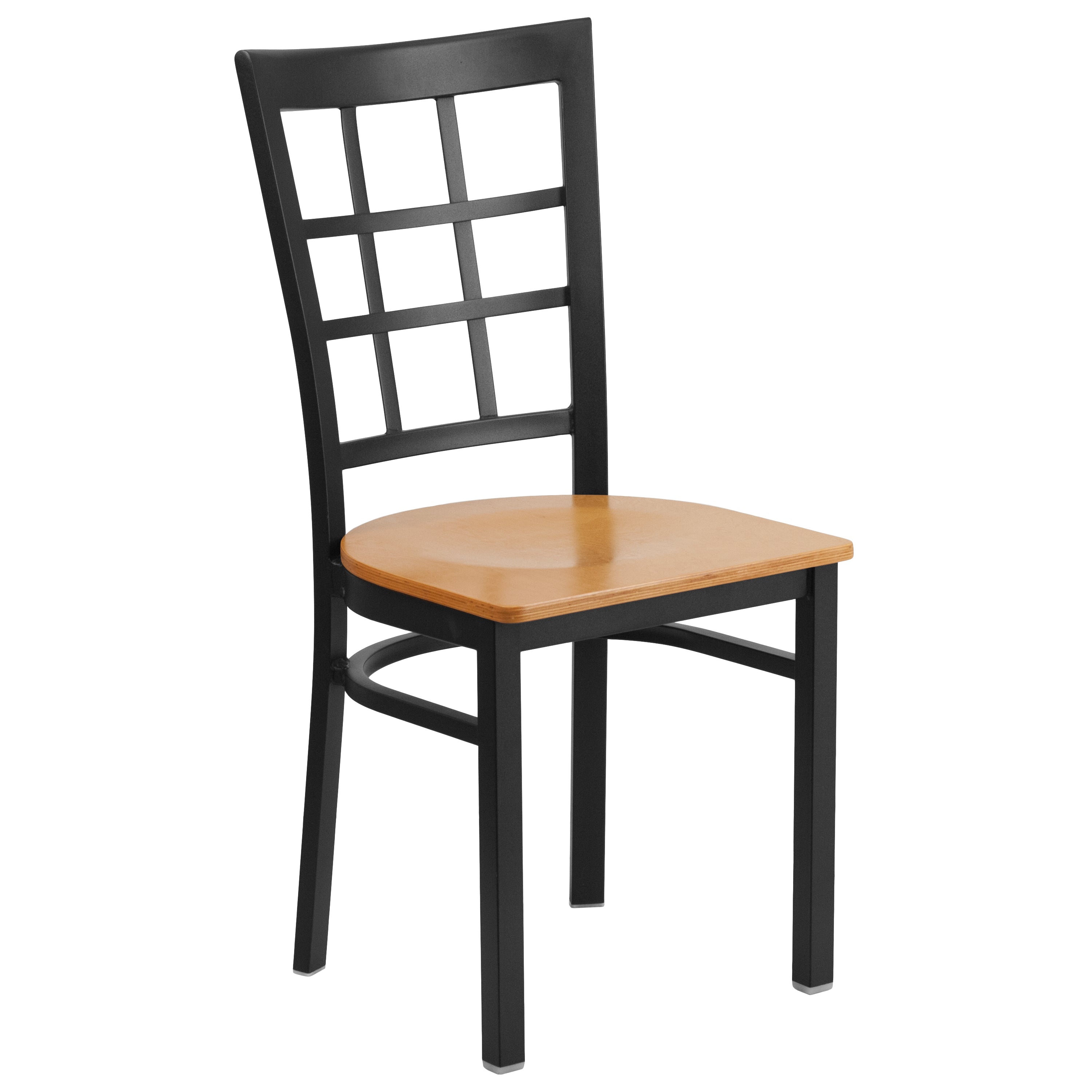 Window Back Metal Restaurant Chair-Metal Restaurant Chair-Flash Furniture-Wall2Wall Furnishings