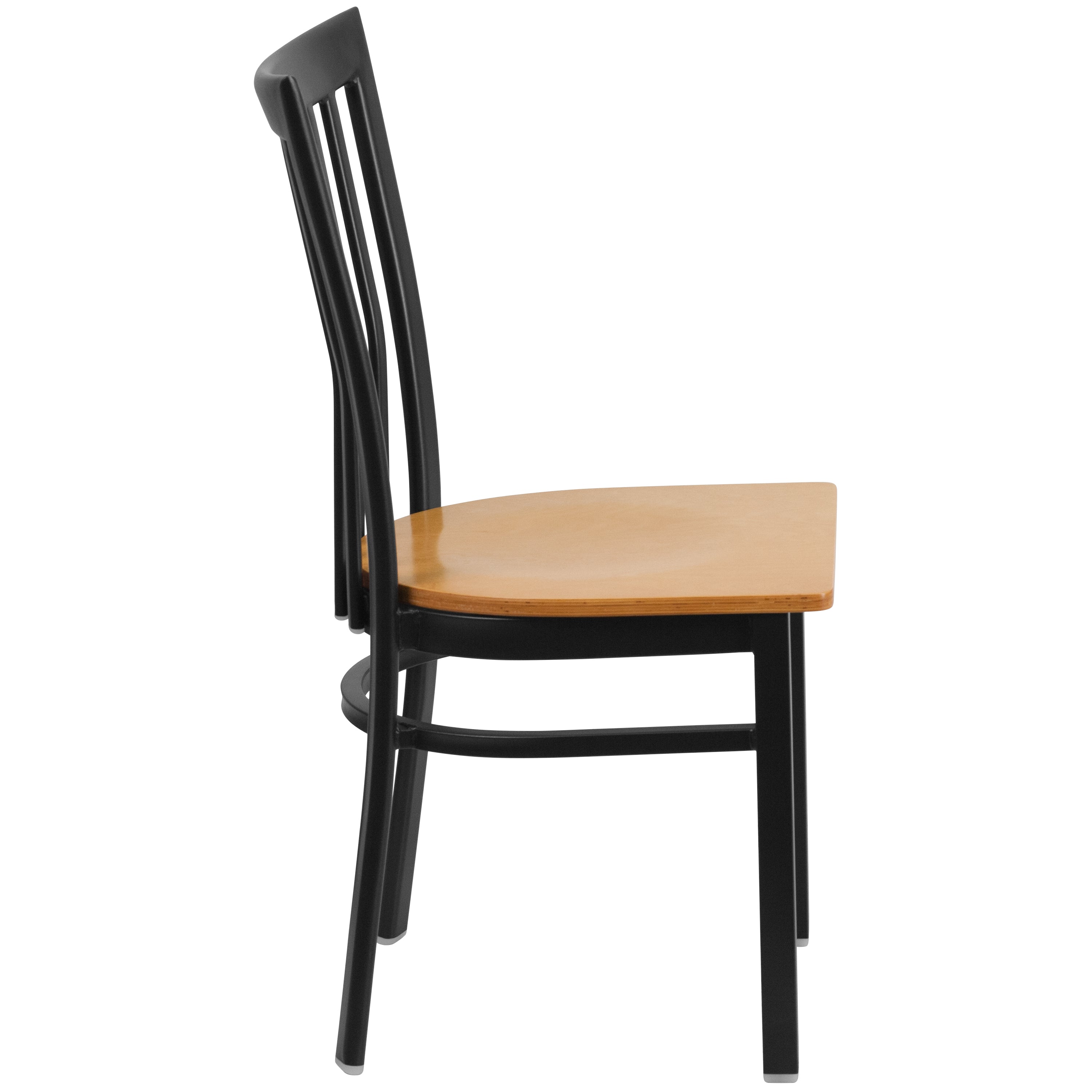 School House Back Metal Restaurant Chair-Metal Restaurant Chair-Flash Furniture-Wall2Wall Furnishings