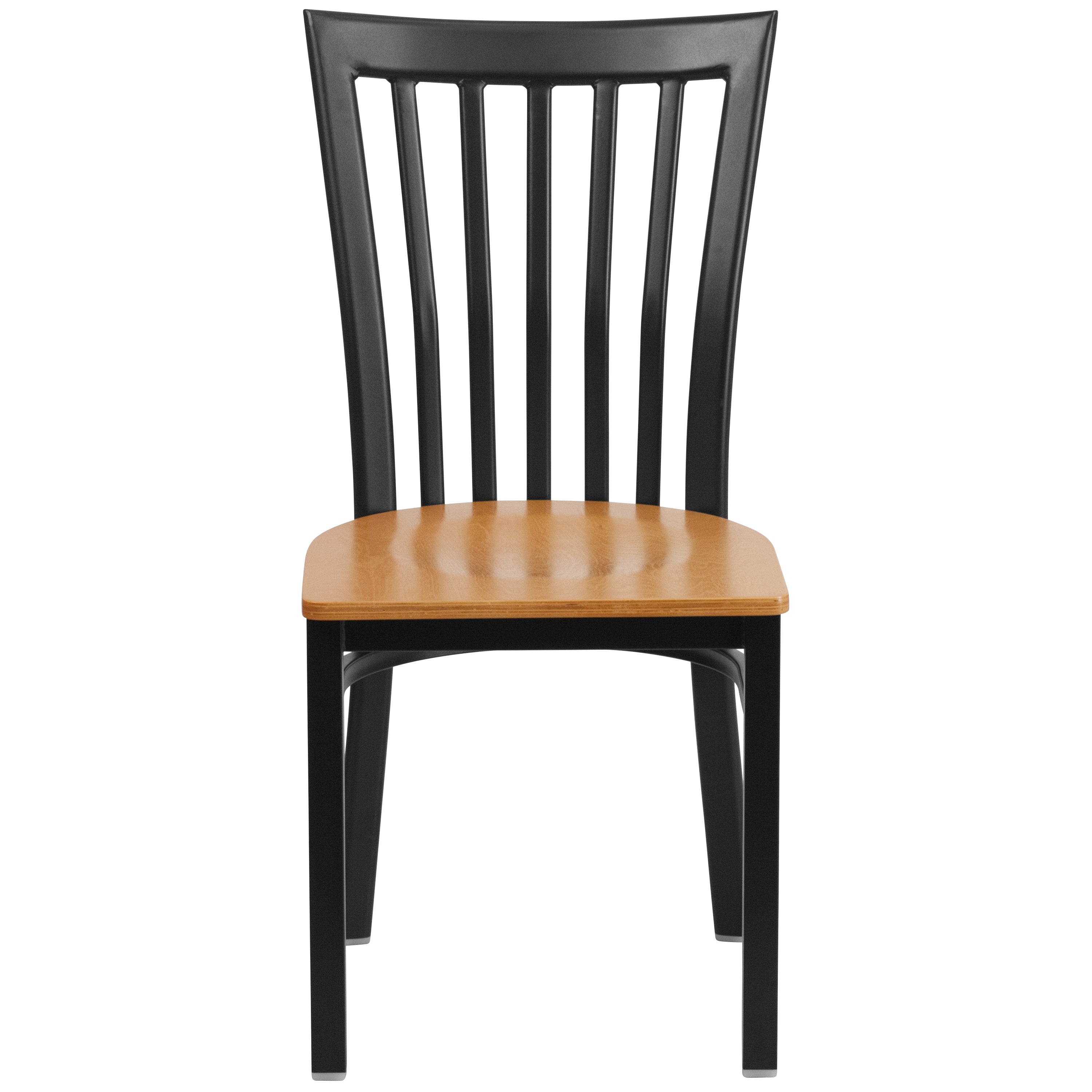 School House Back Metal Restaurant Chair-Metal Restaurant Chair-Flash Furniture-Wall2Wall Furnishings