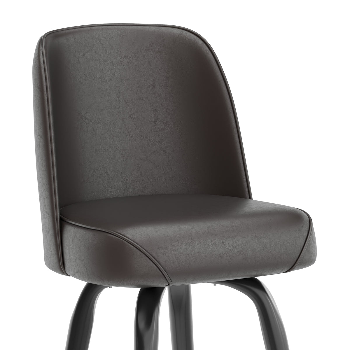Metal Barstool with Swivel Bucket Seat