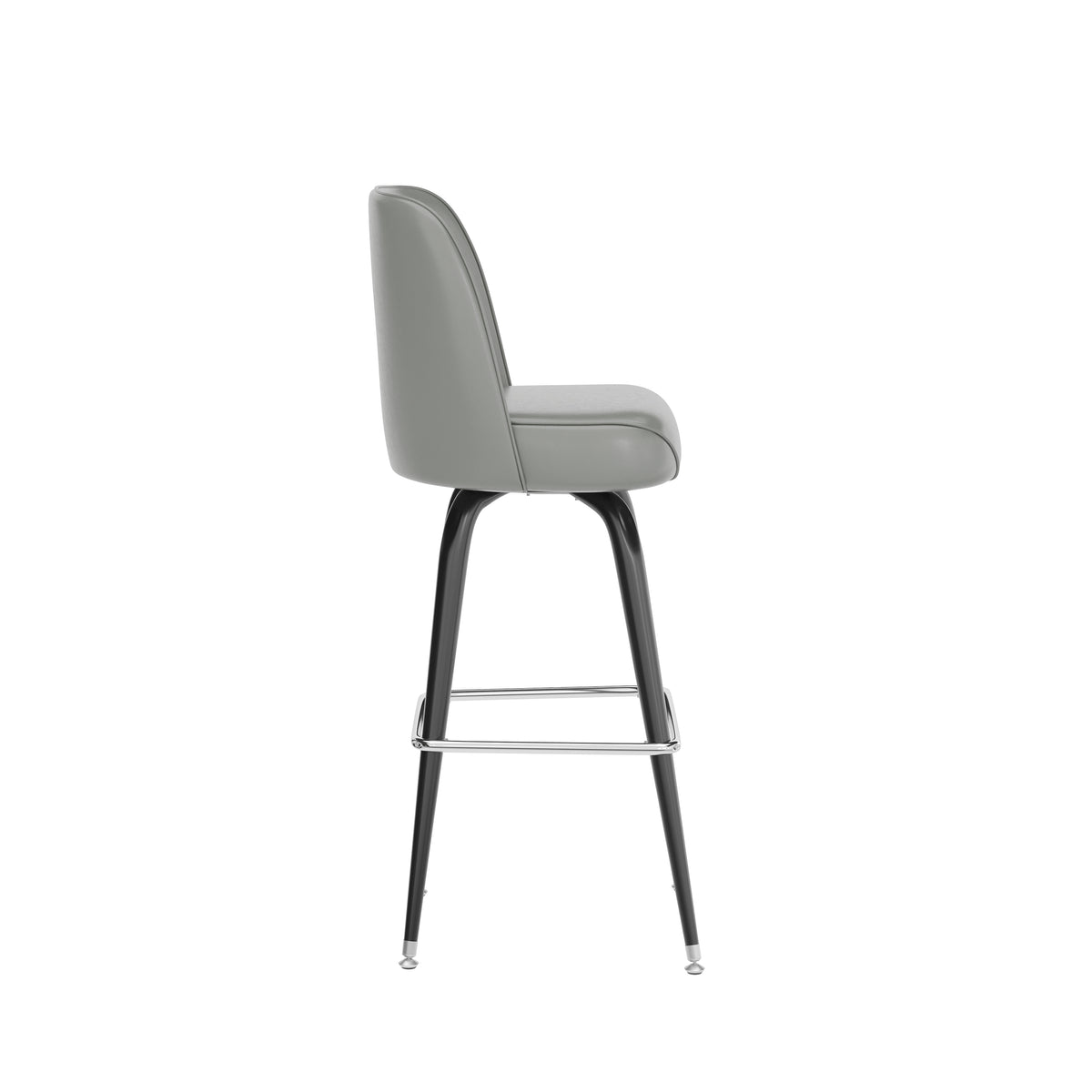 Metal Barstool with Swivel Bucket Seat