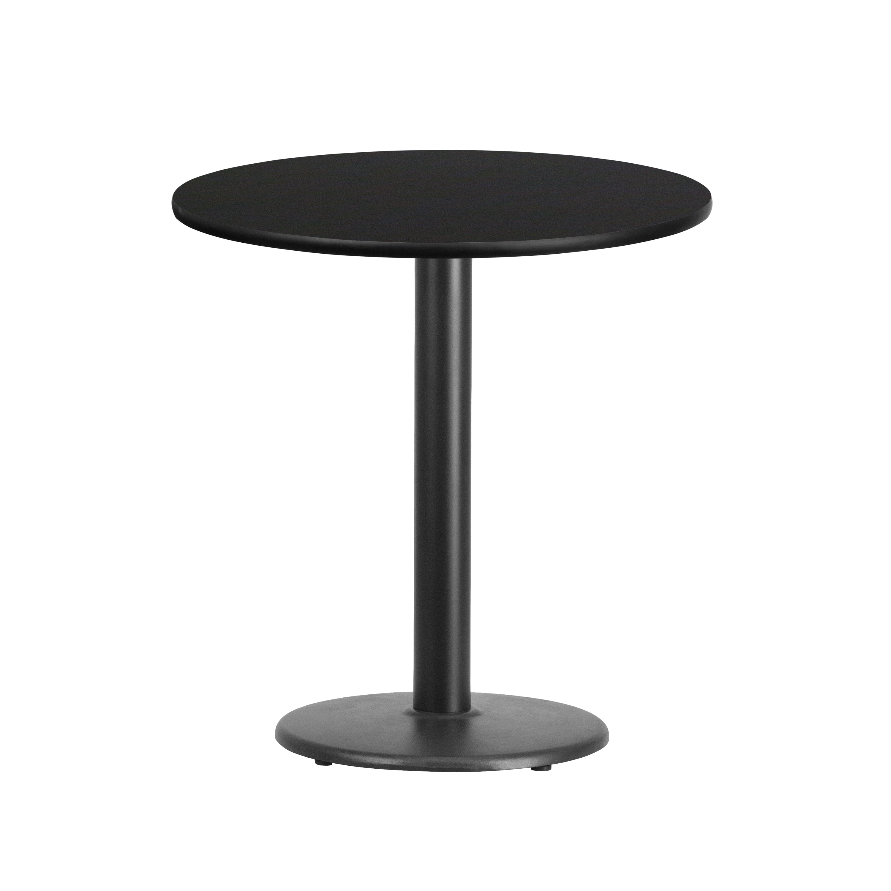 24'' Round Laminate Table Top with 18'' Round Table Height Base-Restaurant Dining Table and Bases-Flash Furniture-Wall2Wall Furnishings