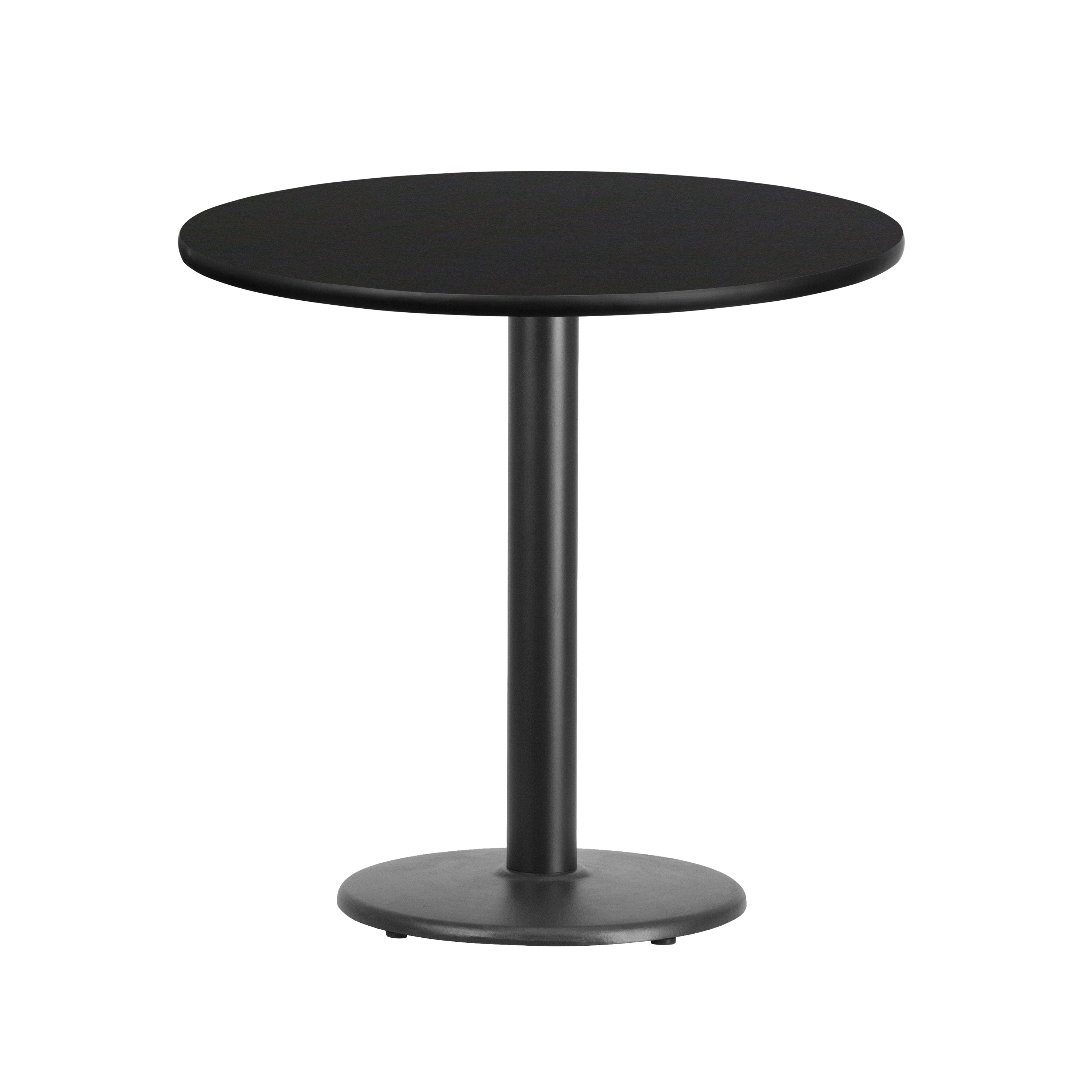 30'' Round Laminate Table Top with 18'' Round Table Height Base-Restaurant Dining Table and Bases-Flash Furniture-Wall2Wall Furnishings