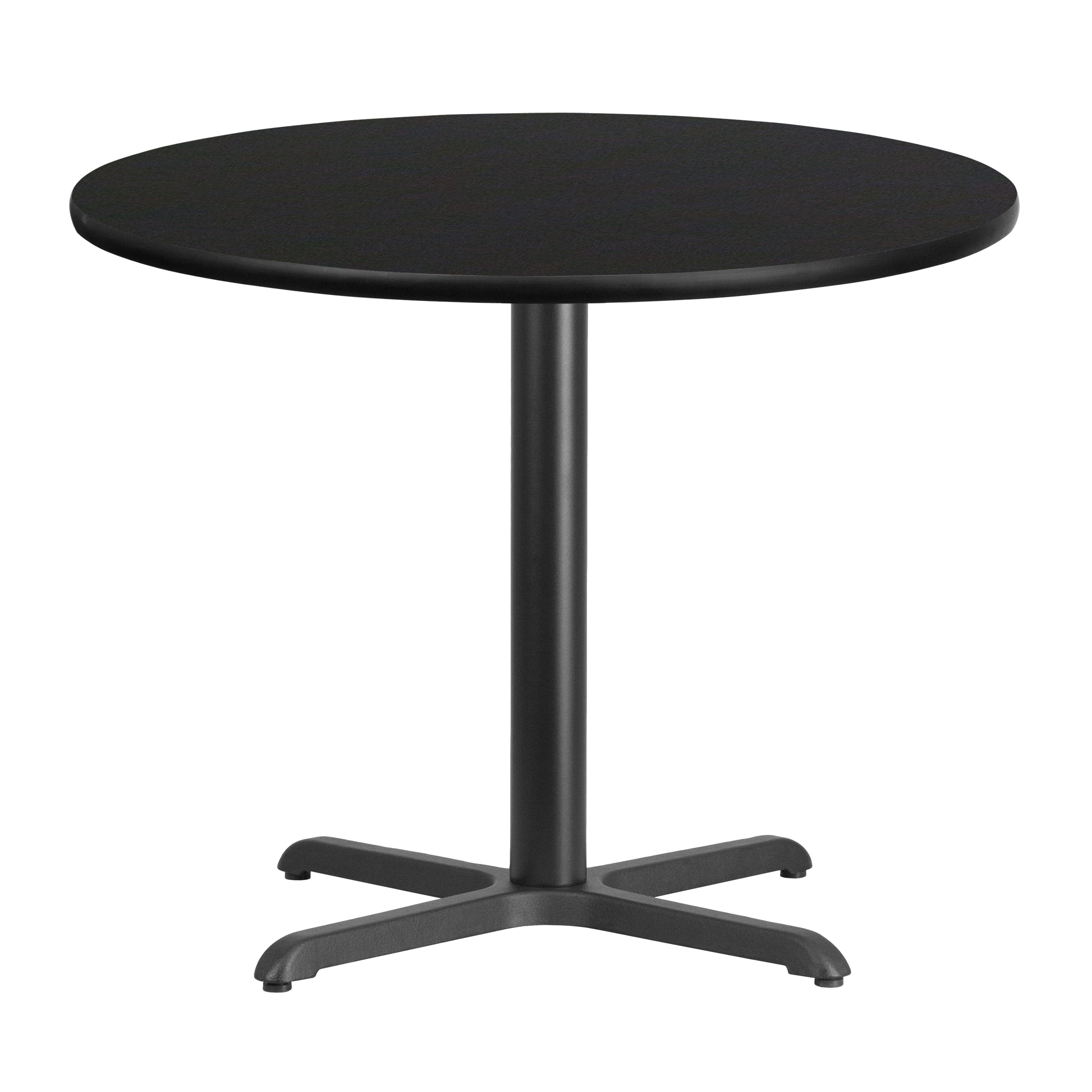 36'' Round Laminate Table Top with 30'' x 30'' Table Height Base-Restaurant Dining Table and Bases-Flash Furniture-Wall2Wall Furnishings