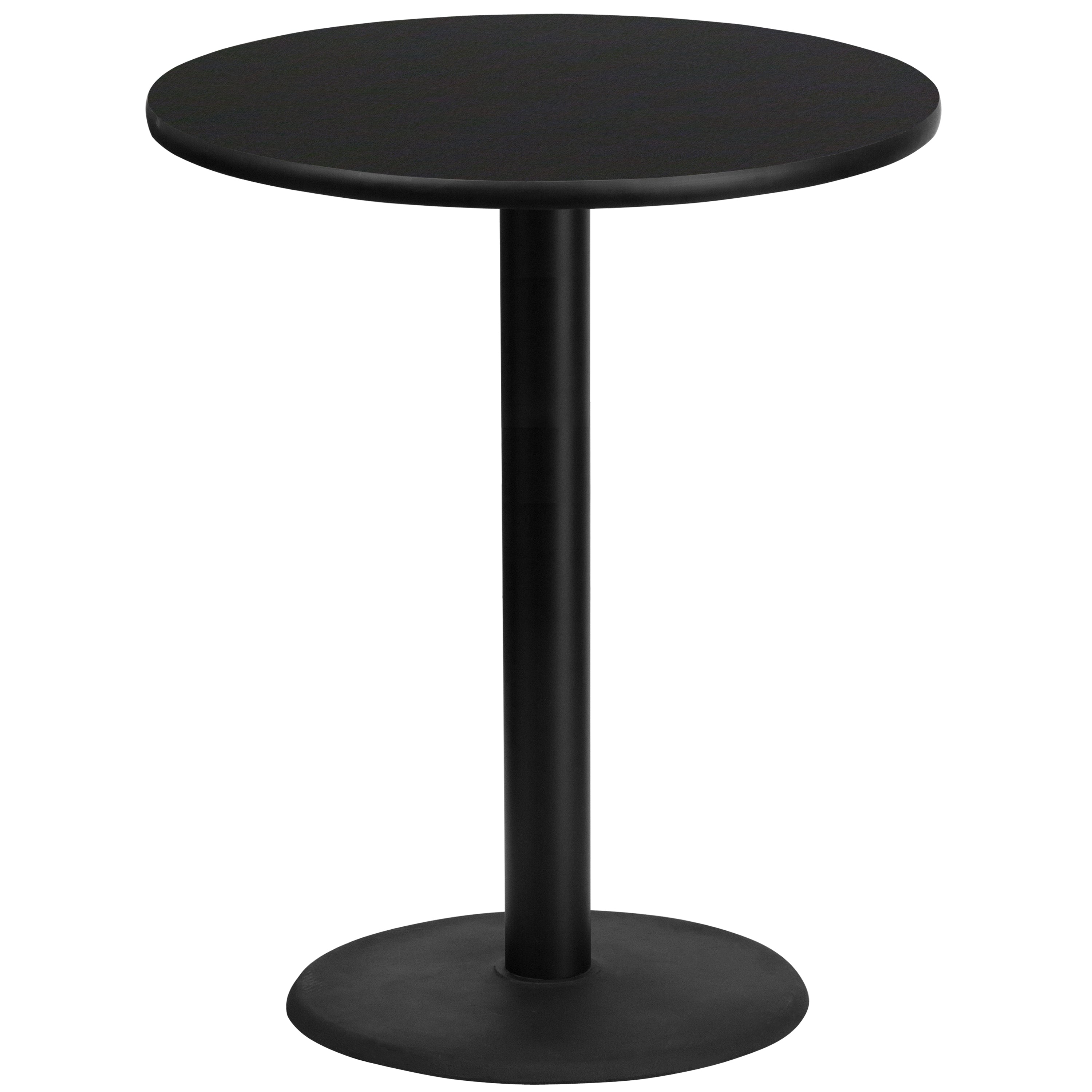 36'' Round Laminate Table Top with 24'' Round Bar Height Table Base-Restaurant Dining Table and Bases - Bar Height-Flash Furniture-Wall2Wall Furnishings