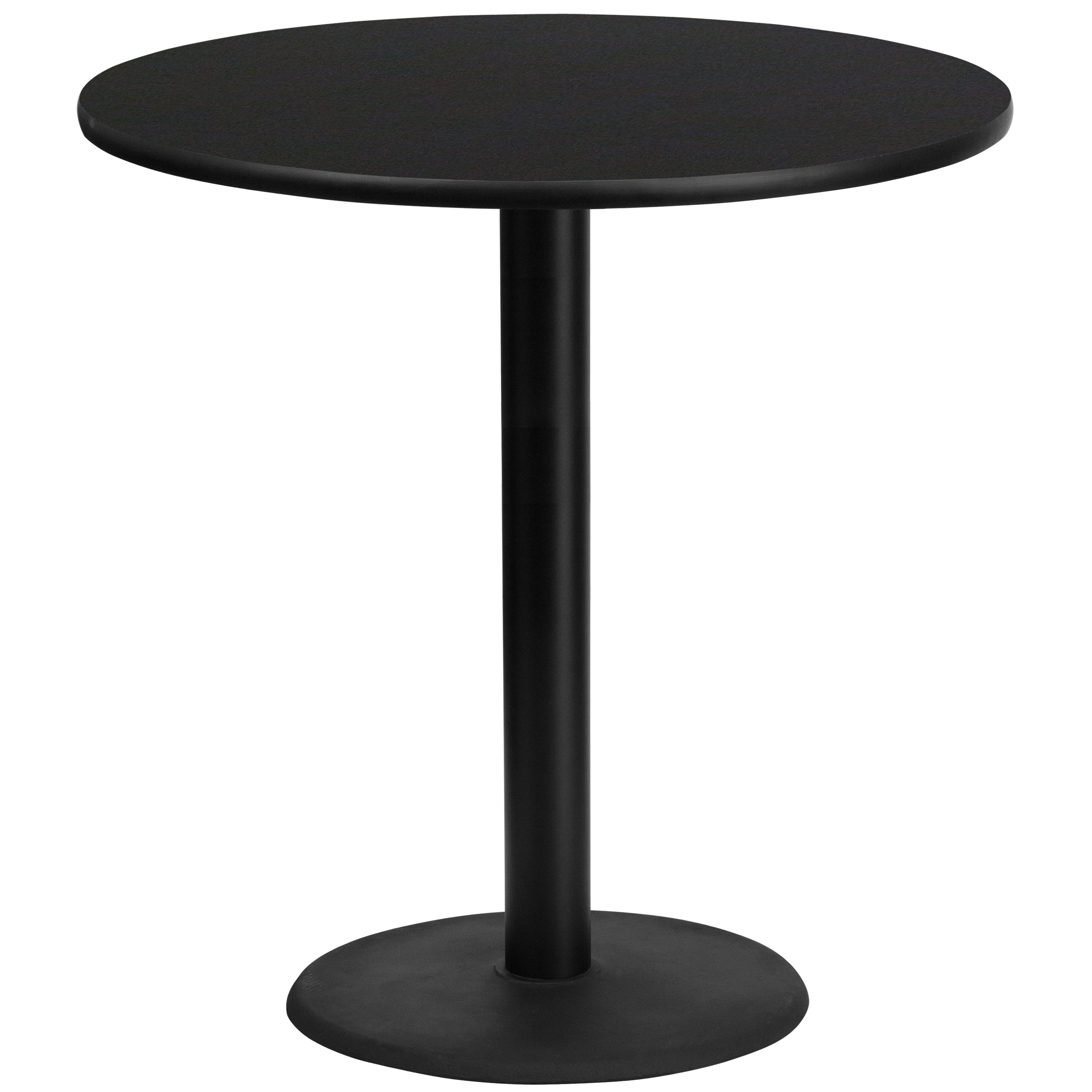 42'' Round Laminate Table Top with 24'' Round Bar Height Table Base-Restaurant Dining Table and Bases - Bar Height-Flash Furniture-Wall2Wall Furnishings