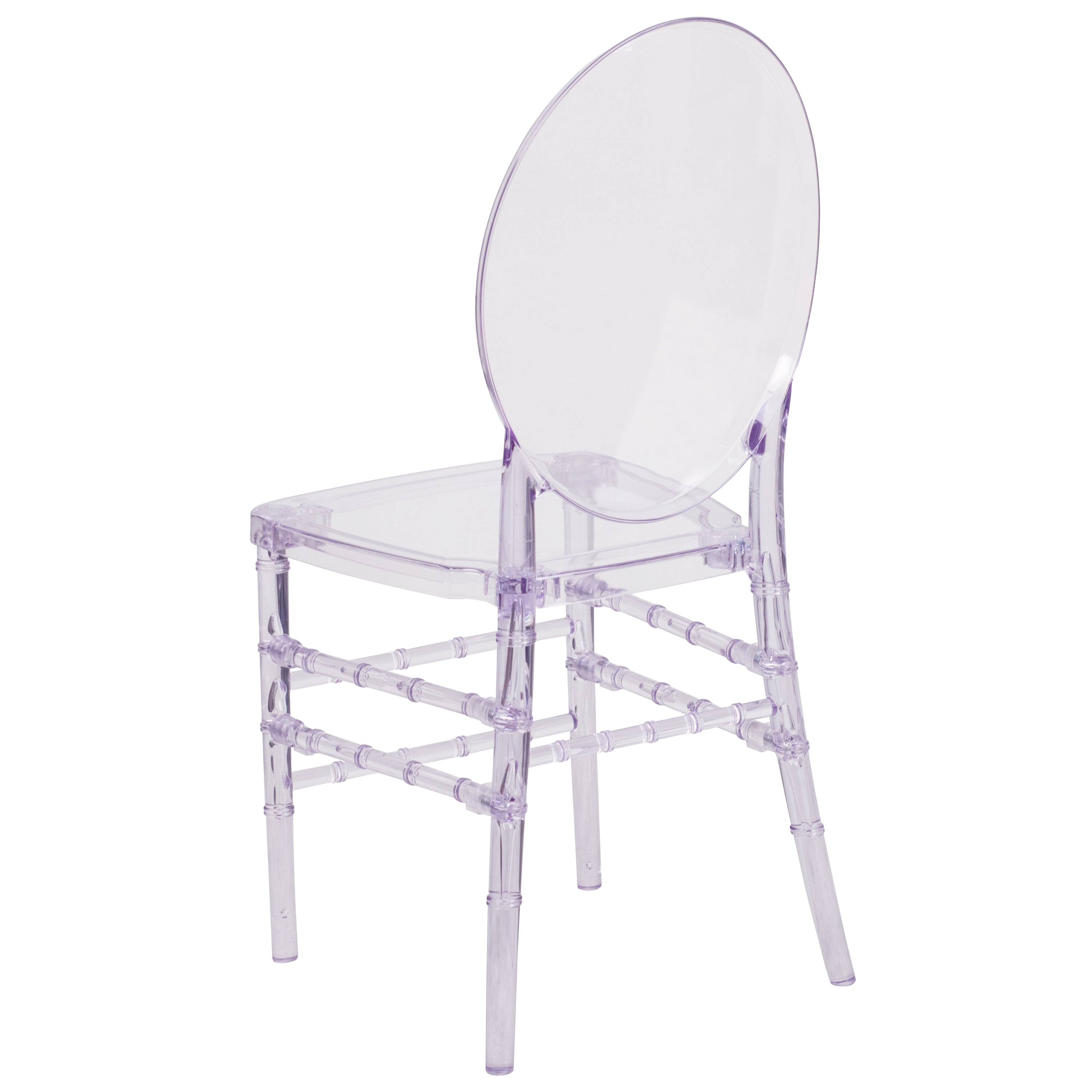 Flash Elegance Stacking Florence Chair with Elongated Oval Back-Accent Chair-Flash Furniture-Wall2Wall Furnishings