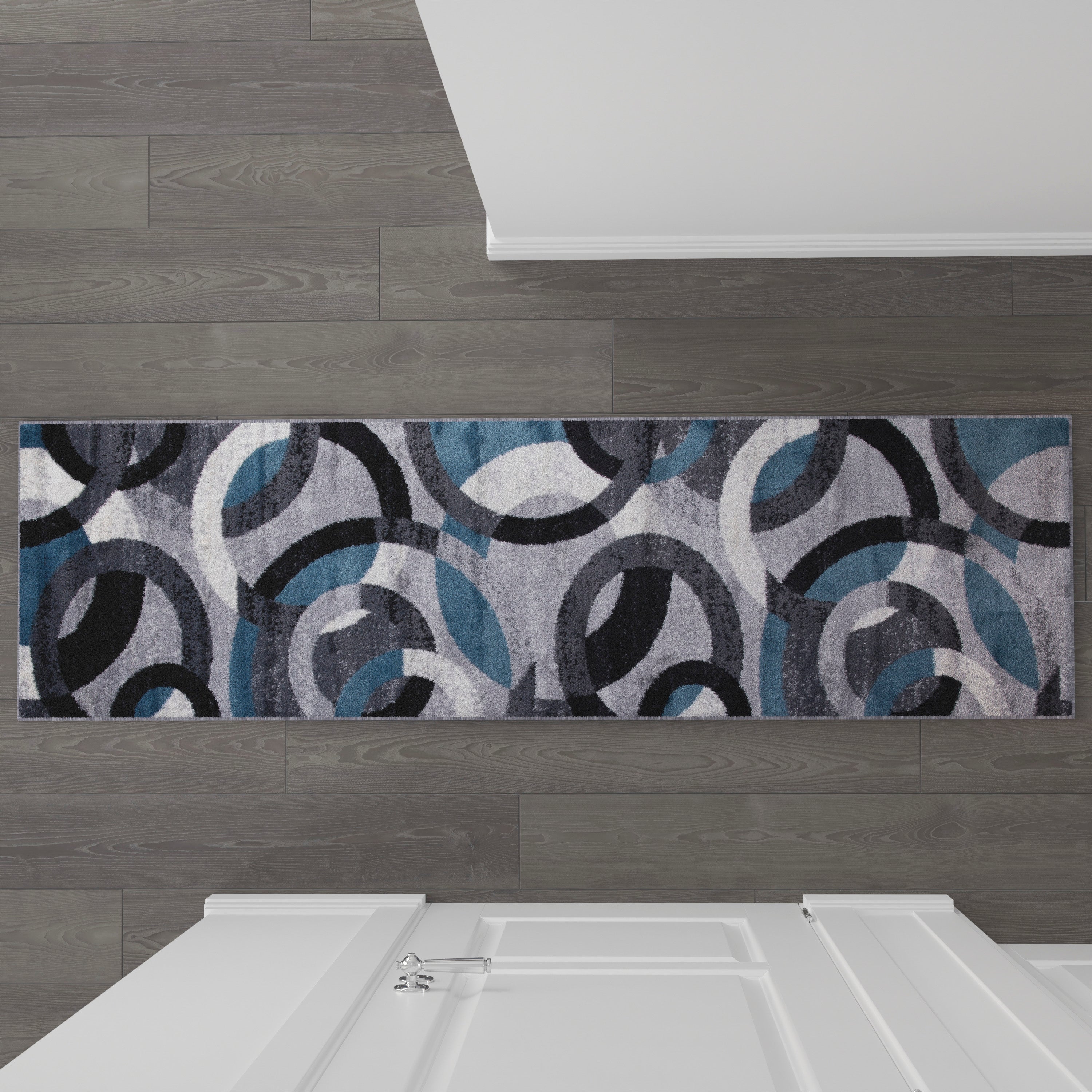 Harken Collection Geometric Olefin Area Rug with Jute Backing, Living Room, Bedroom-Indoor Area Rug-Flash Furniture-Wall2Wall Furnishings