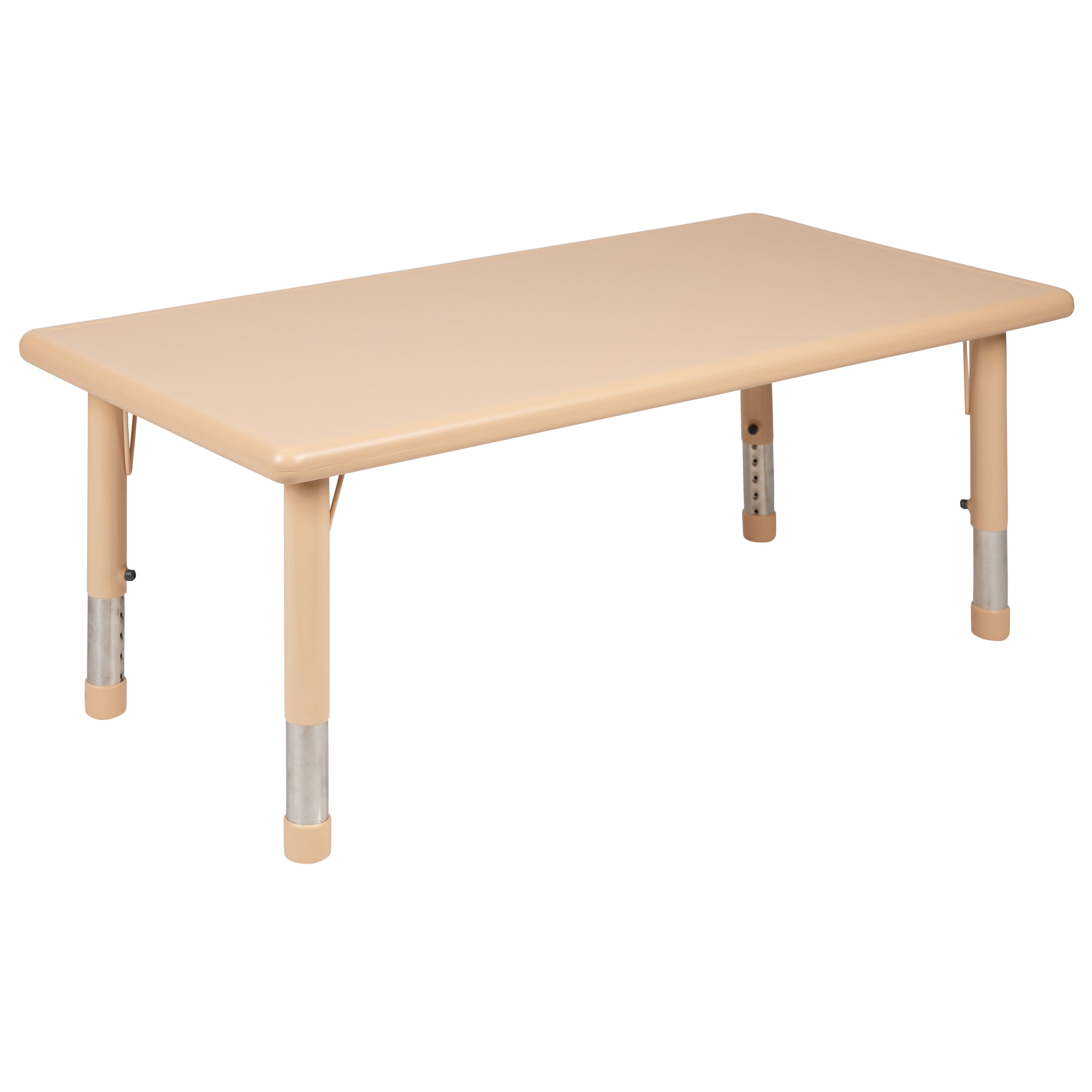 24"W x 48"L Rectangular Plastic Height Adjustable Activity Table-Rectangular Colorful Activity Table-Flash Furniture-Wall2Wall Furnishings