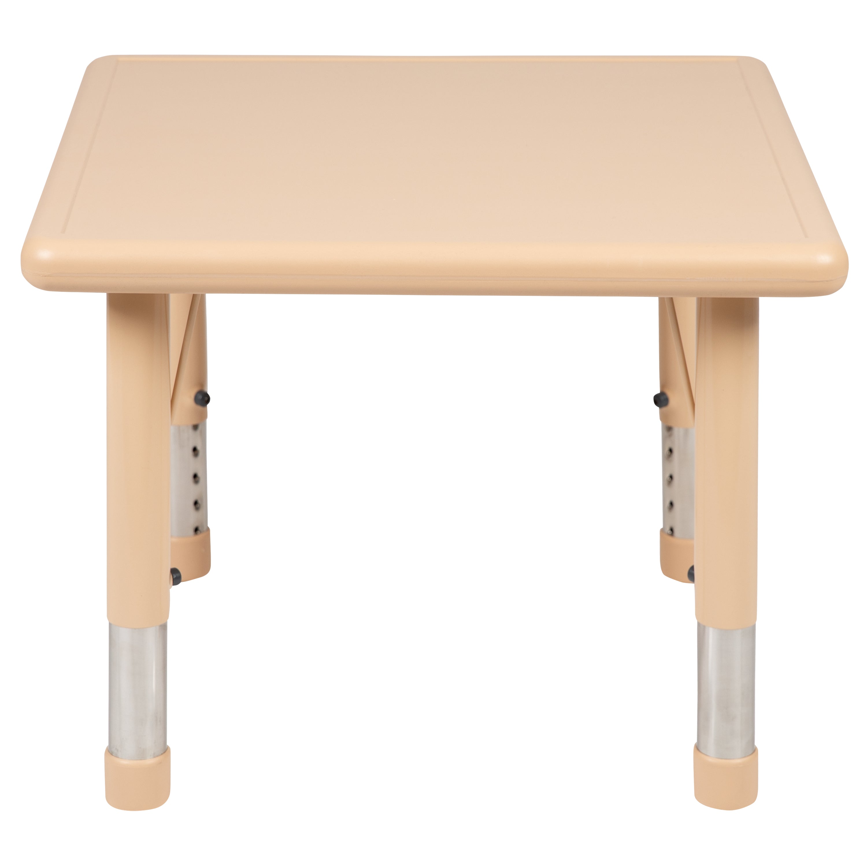 24" Square Plastic Height Adjustable Activity Table-Square Colorful Activity Table-Flash Furniture-Wall2Wall Furnishings