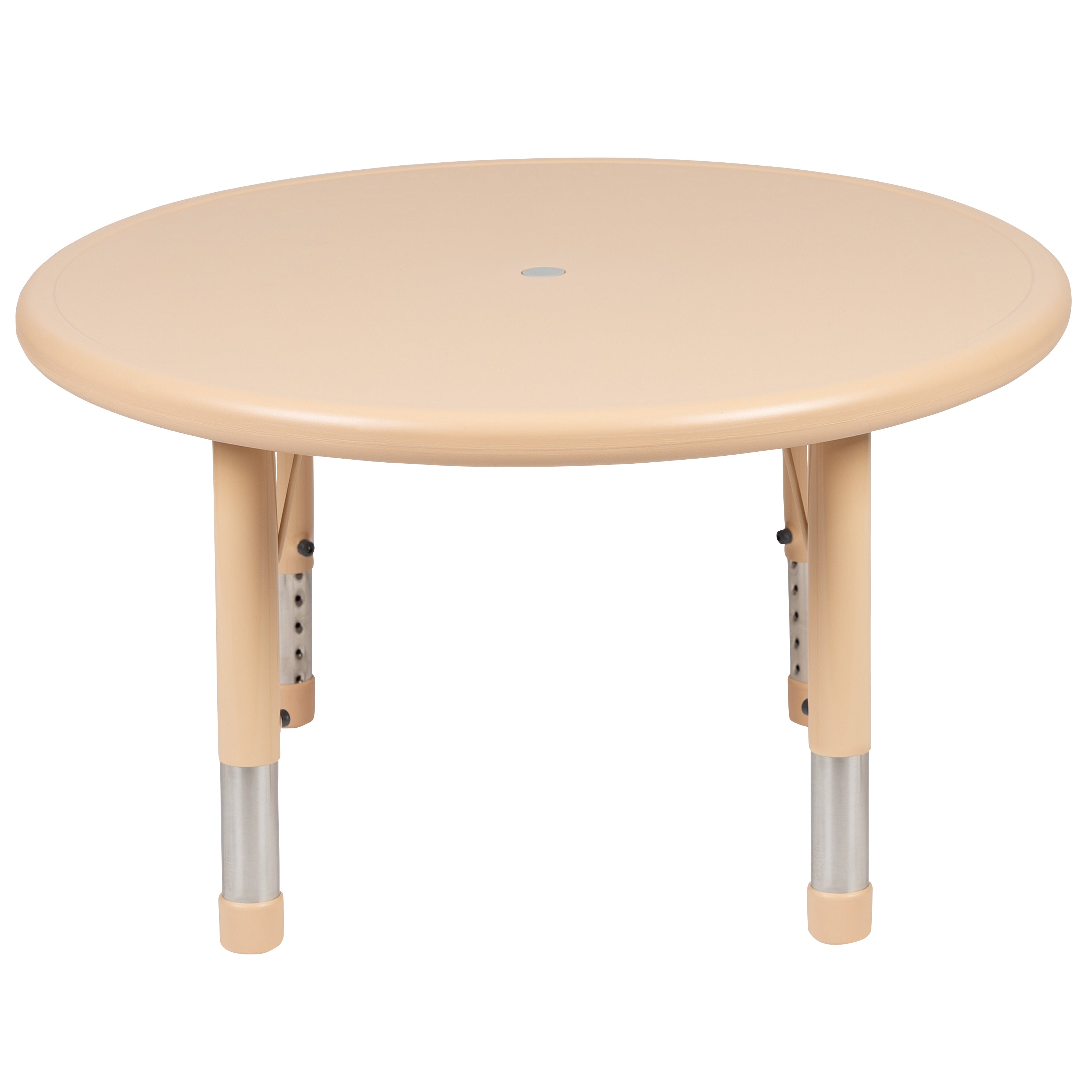 33" Round Plastic Height Adjustable Activity Table-Round Colorful Activity Table-Flash Furniture-Wall2Wall Furnishings