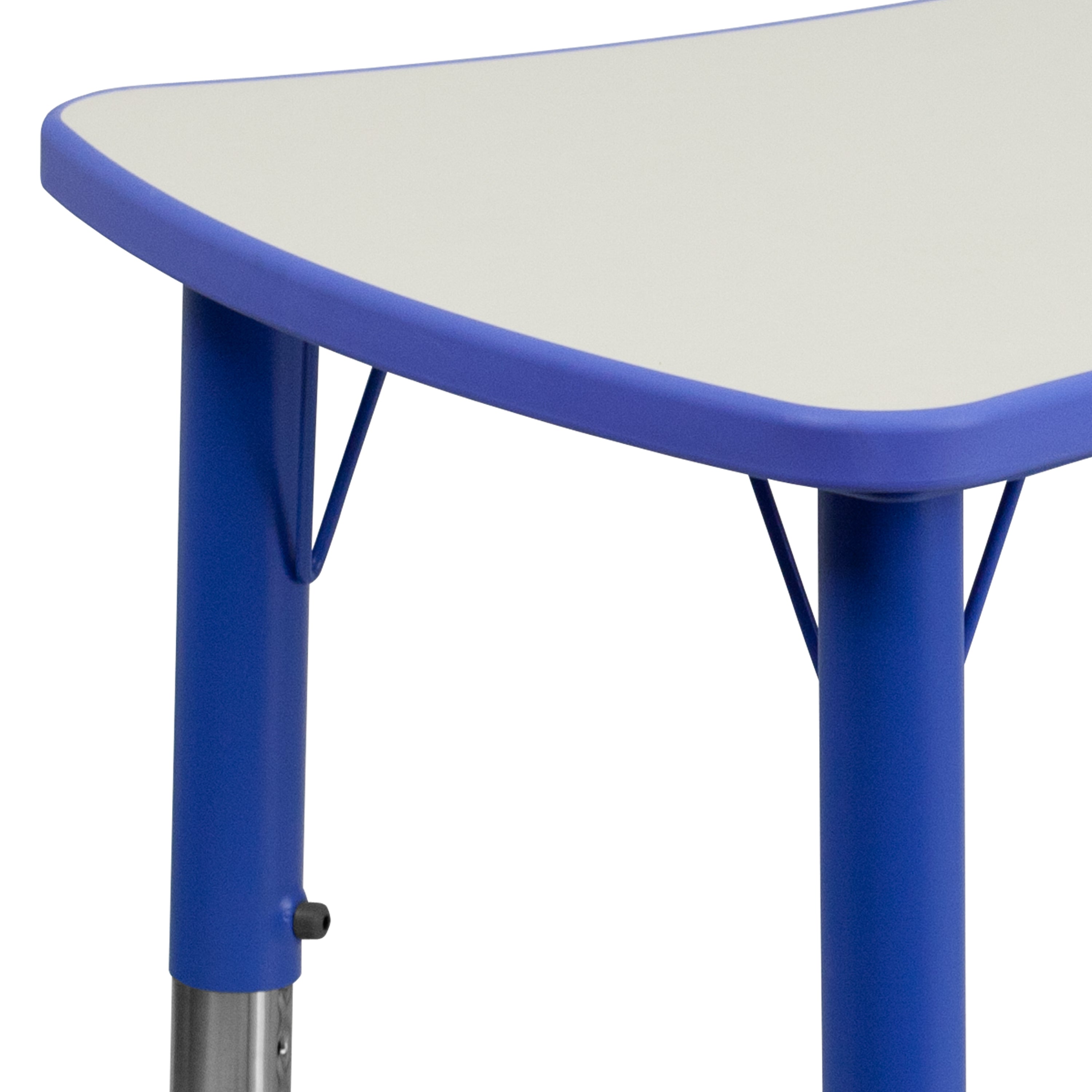 21.875"W x 26.625"L Rectangular Plastic Height Adjustable Activity Table-Rectangular Colorful Activity Table-Flash Furniture-Wall2Wall Furnishings