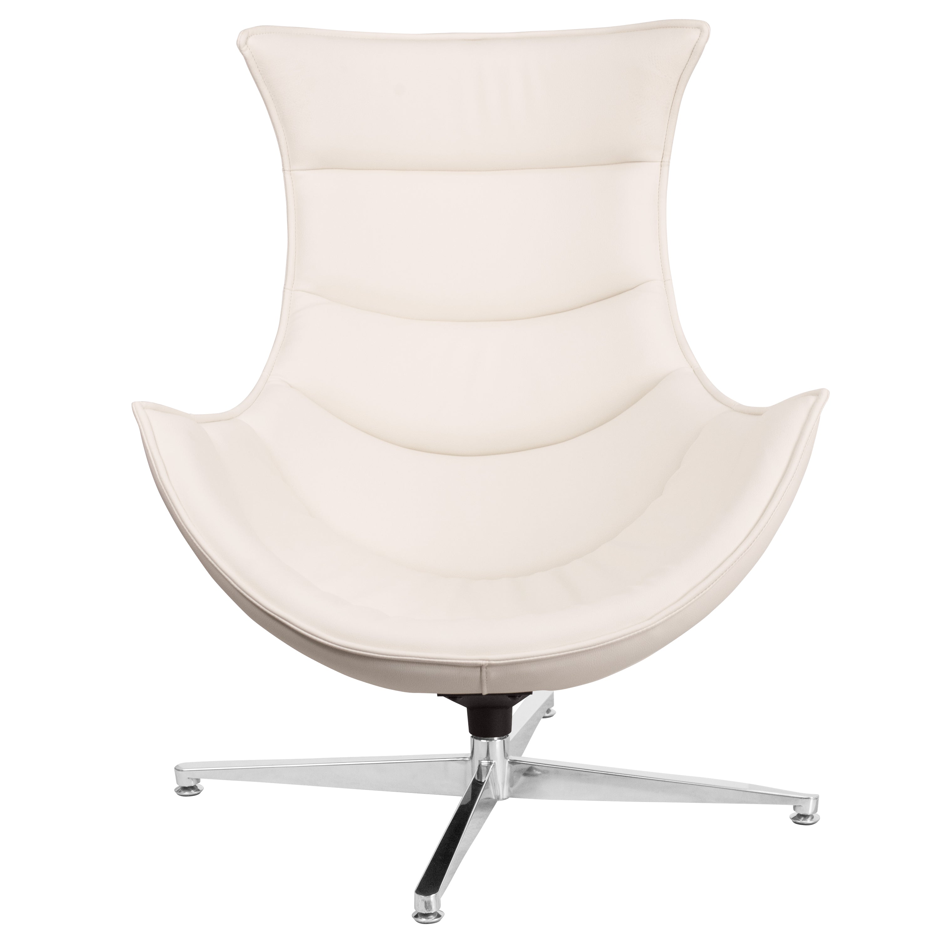 Home Office Swivel Cocoon Chair - Living Room Accent Chair-Cocoon Chair-Flash Furniture-Wall2Wall Furnishings