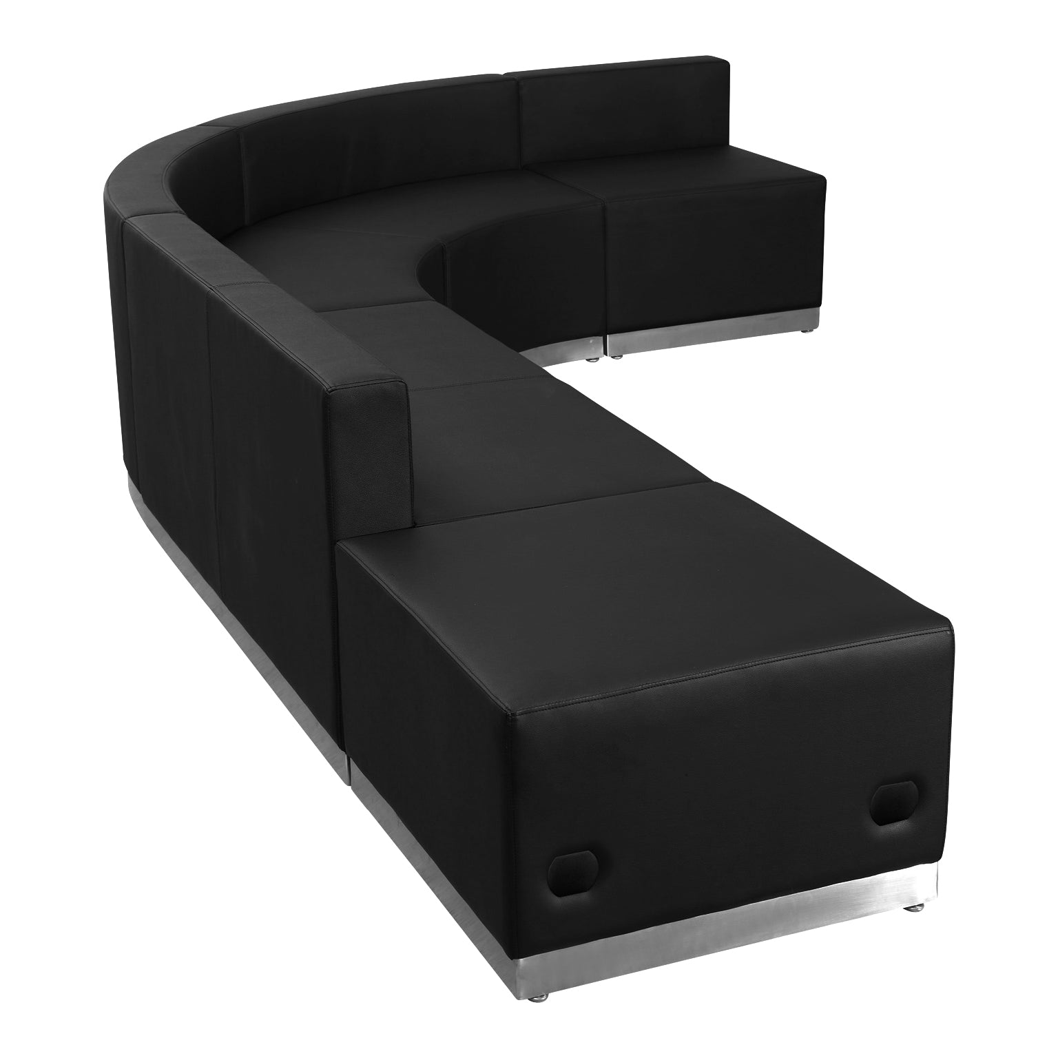 HERCULES Alon Series LeatherSoft Reception Configuration, 5 Pieces-Modular Reception Set-Flash Furniture-Wall2Wall Furnishings