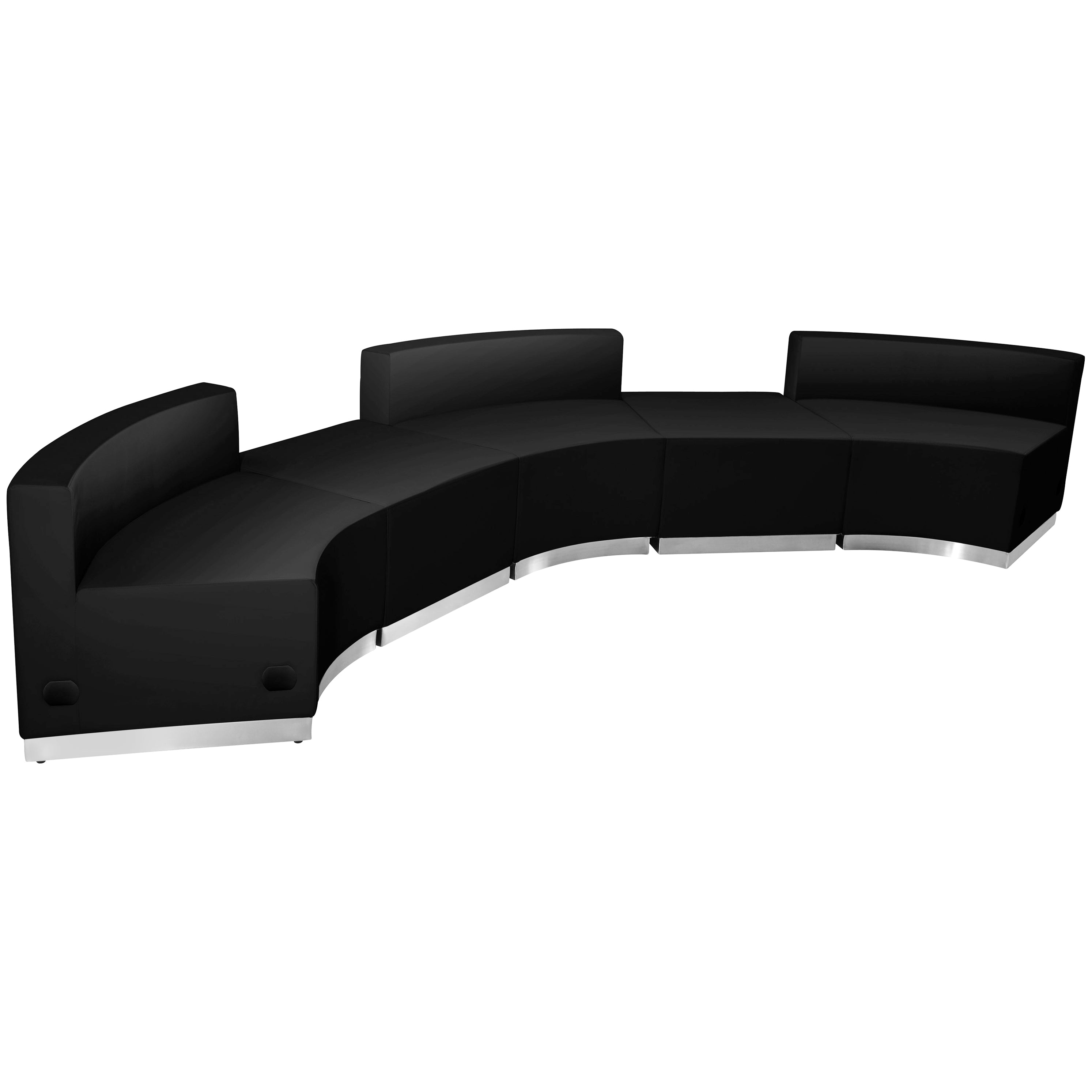 HERCULES Alon Series LeatherSoft Reception Configuration, 5 Pieces-Modular Reception Set-Flash Furniture-Wall2Wall Furnishings