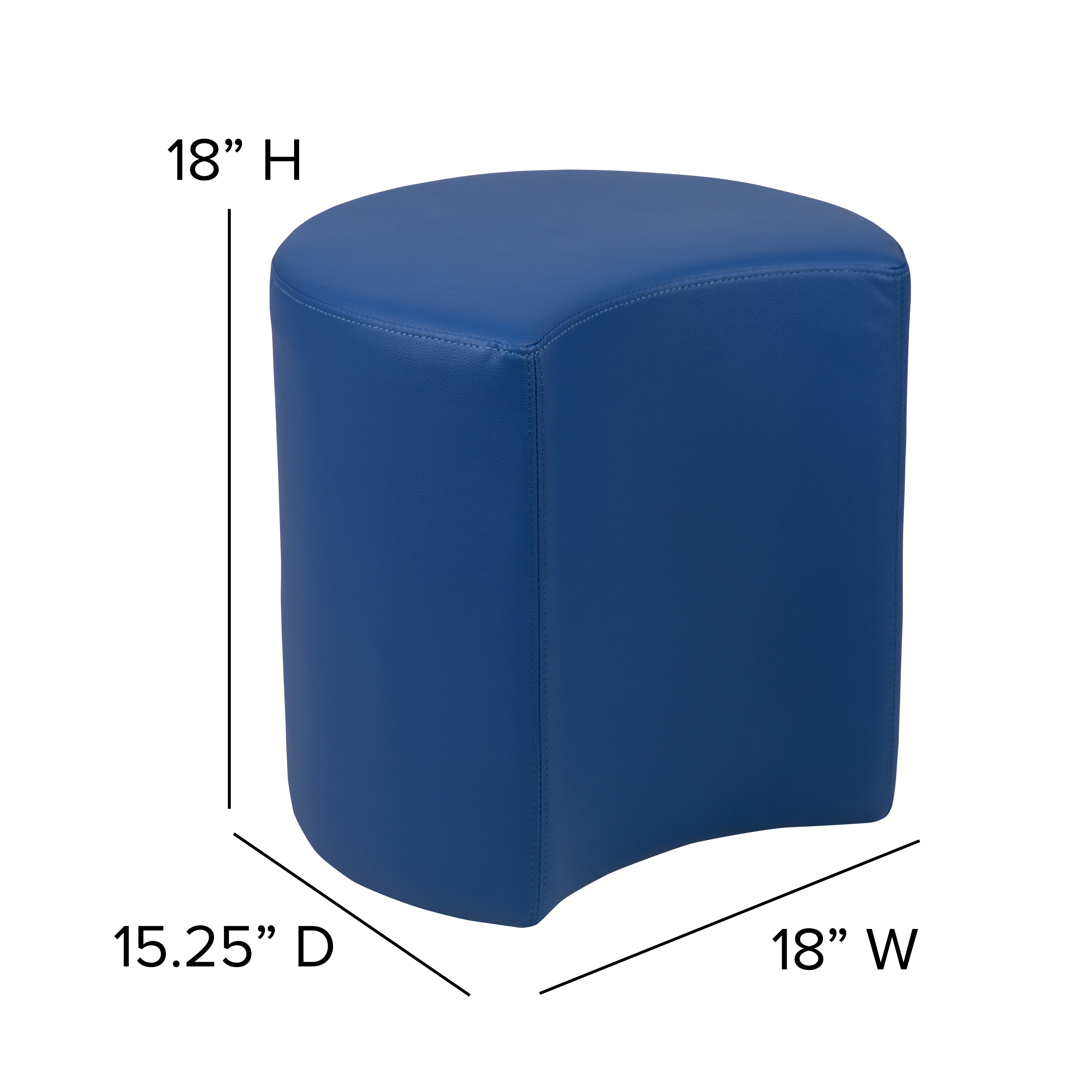 Soft Seating Flexible Moon for Classrooms and Common Spaces - 18" Seat Height-Soft Seating-Flash Furniture-Wall2Wall Furnishings