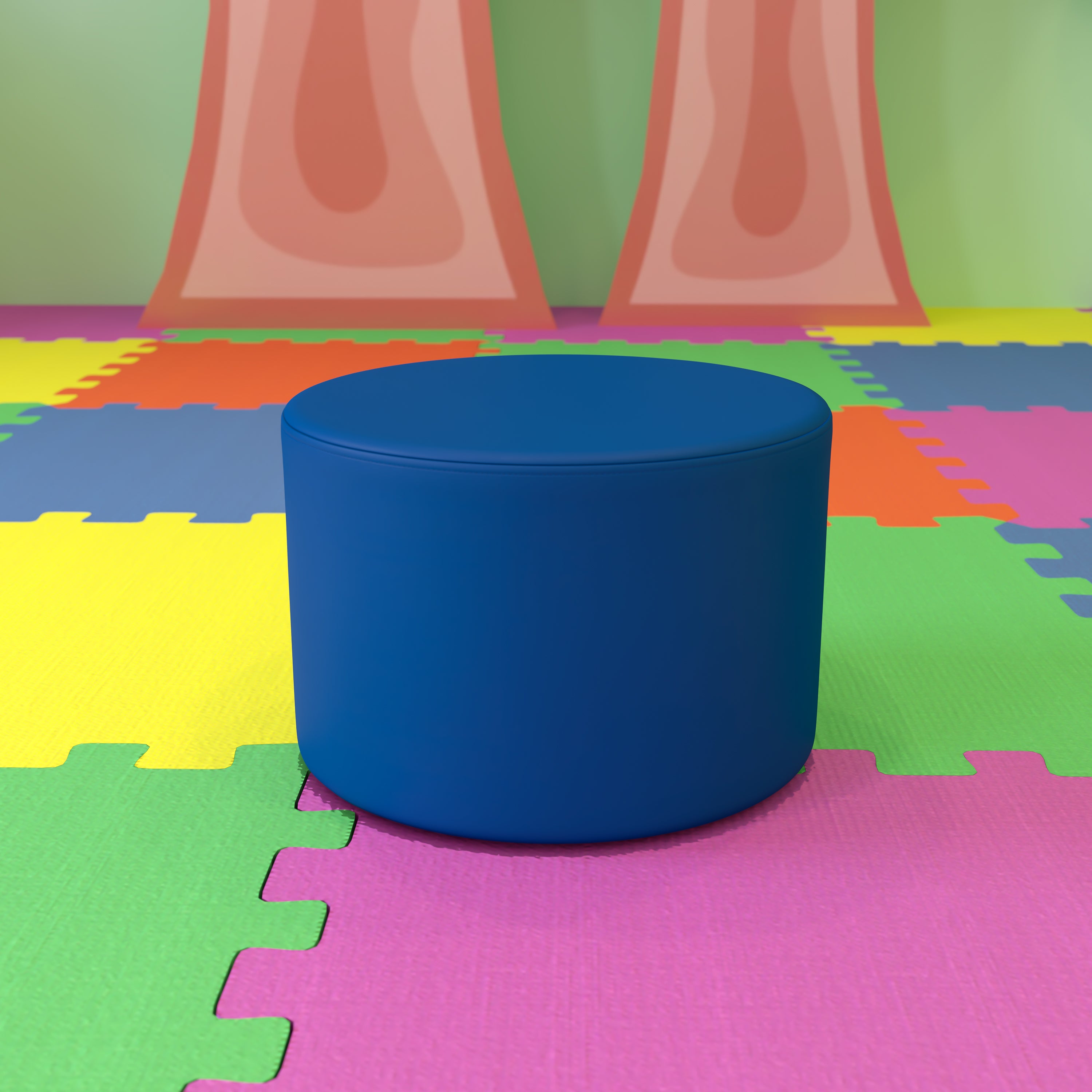 Soft Seating Flexible Circle for Classrooms and Daycares - 12" Seat Height-Soft Seating-Flash Furniture-Wall2Wall Furnishings