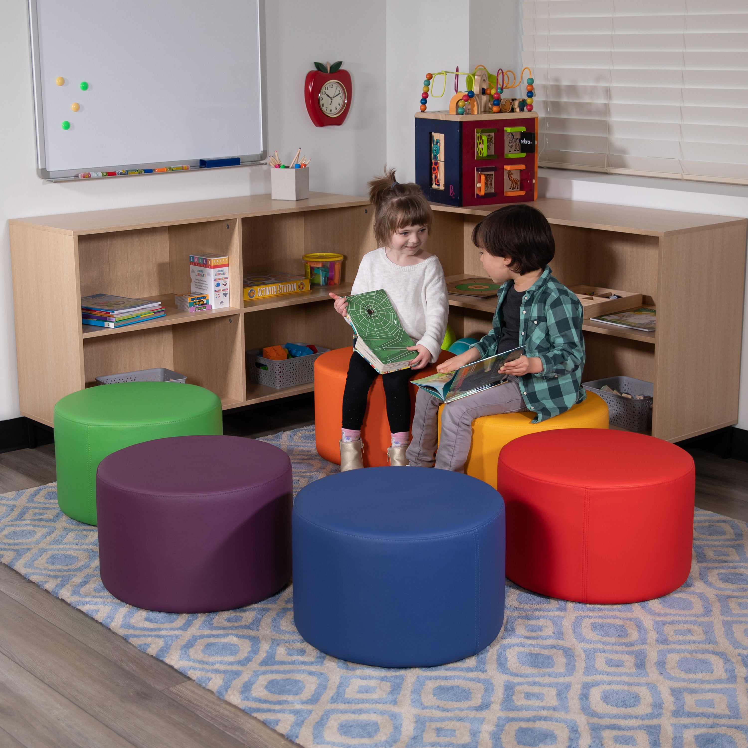Soft Seating Flexible Circle for Classrooms and Daycares - 12" Seat Height-Soft Seating-Flash Furniture-Wall2Wall Furnishings