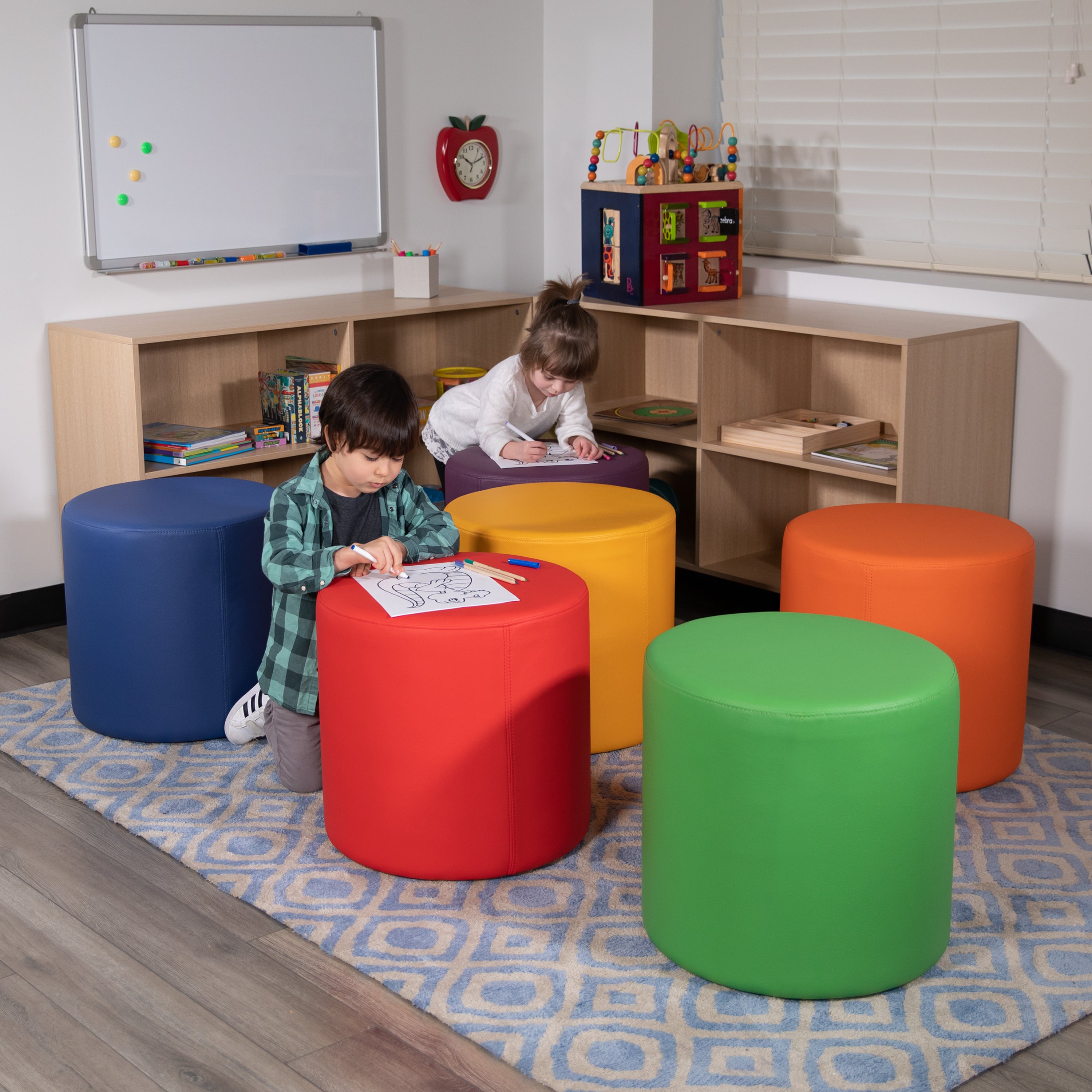 Soft Seating Flexible Circle for Classrooms and Common Spaces - 18" Seat Height-Soft Seating-Flash Furniture-Wall2Wall Furnishings