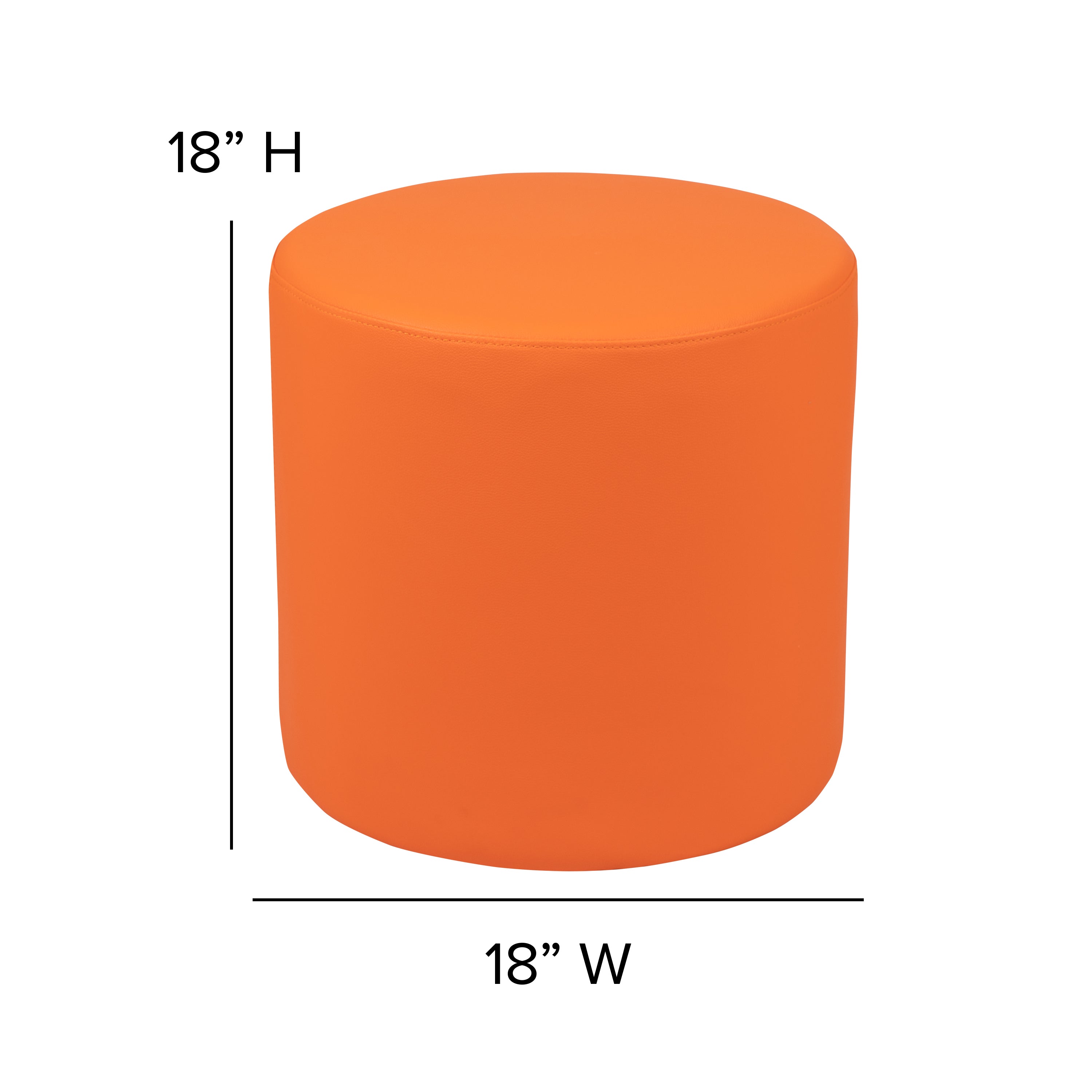 Soft Seating Flexible Circle for Classrooms and Common Spaces - 18" Seat Height-Soft Seating-Flash Furniture-Wall2Wall Furnishings