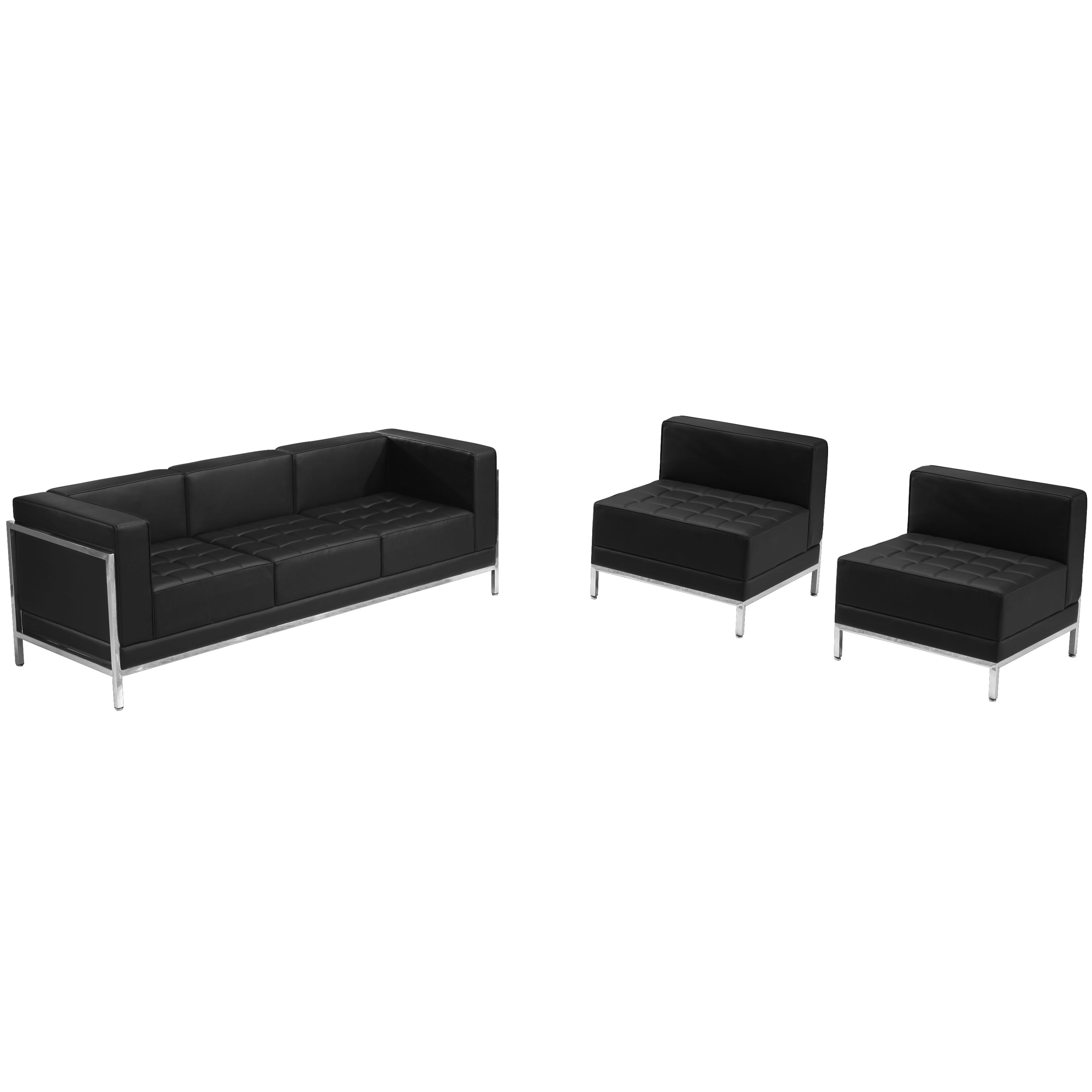 HERCULES Imagination Series LeatherSoft Sofa & Chair Set-Modular Reception Set-Flash Furniture-Wall2Wall Furnishings