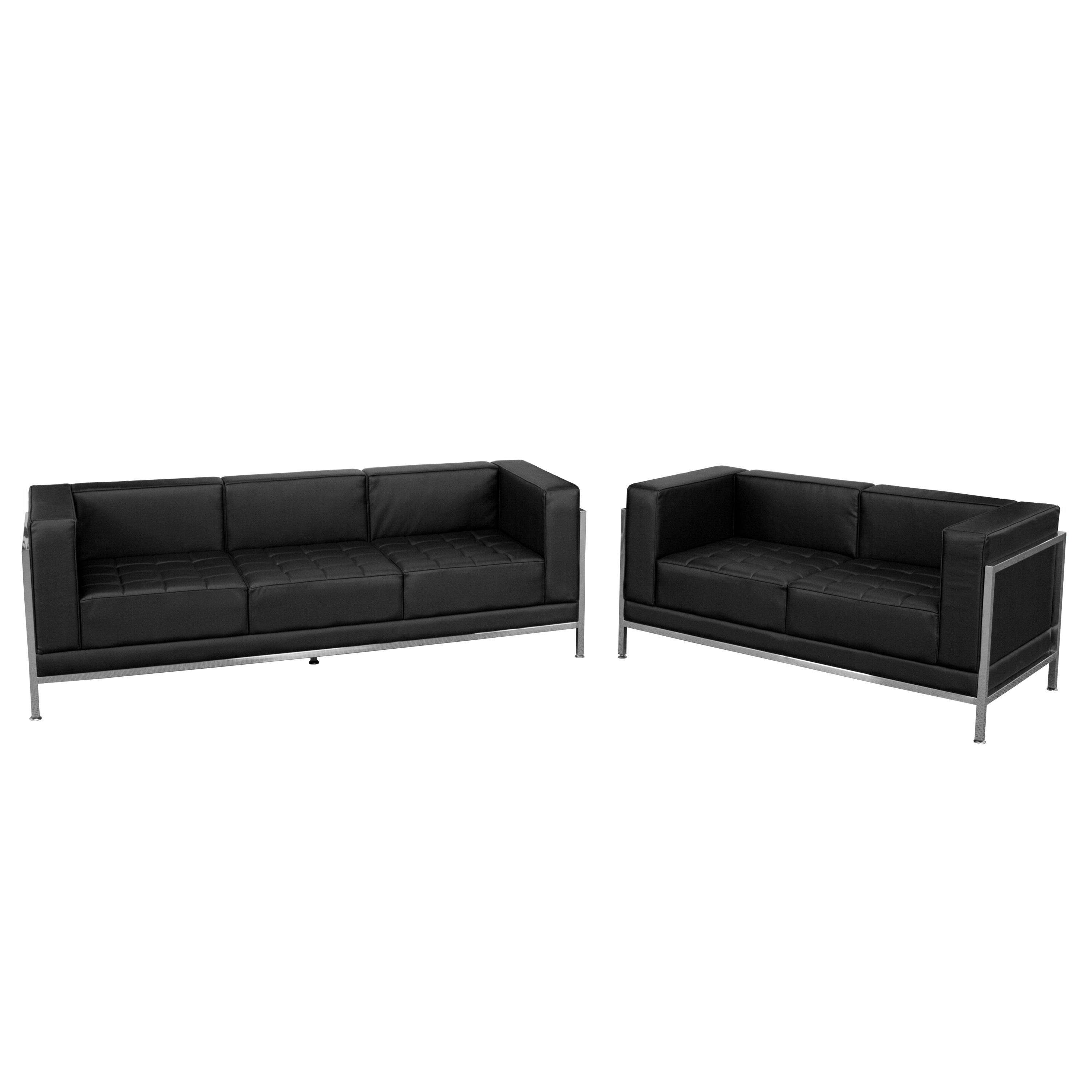 HERCULES Imagination Series LeatherSoft Sofa & Loveseat Set-Modular Reception Set-Flash Furniture-Wall2Wall Furnishings