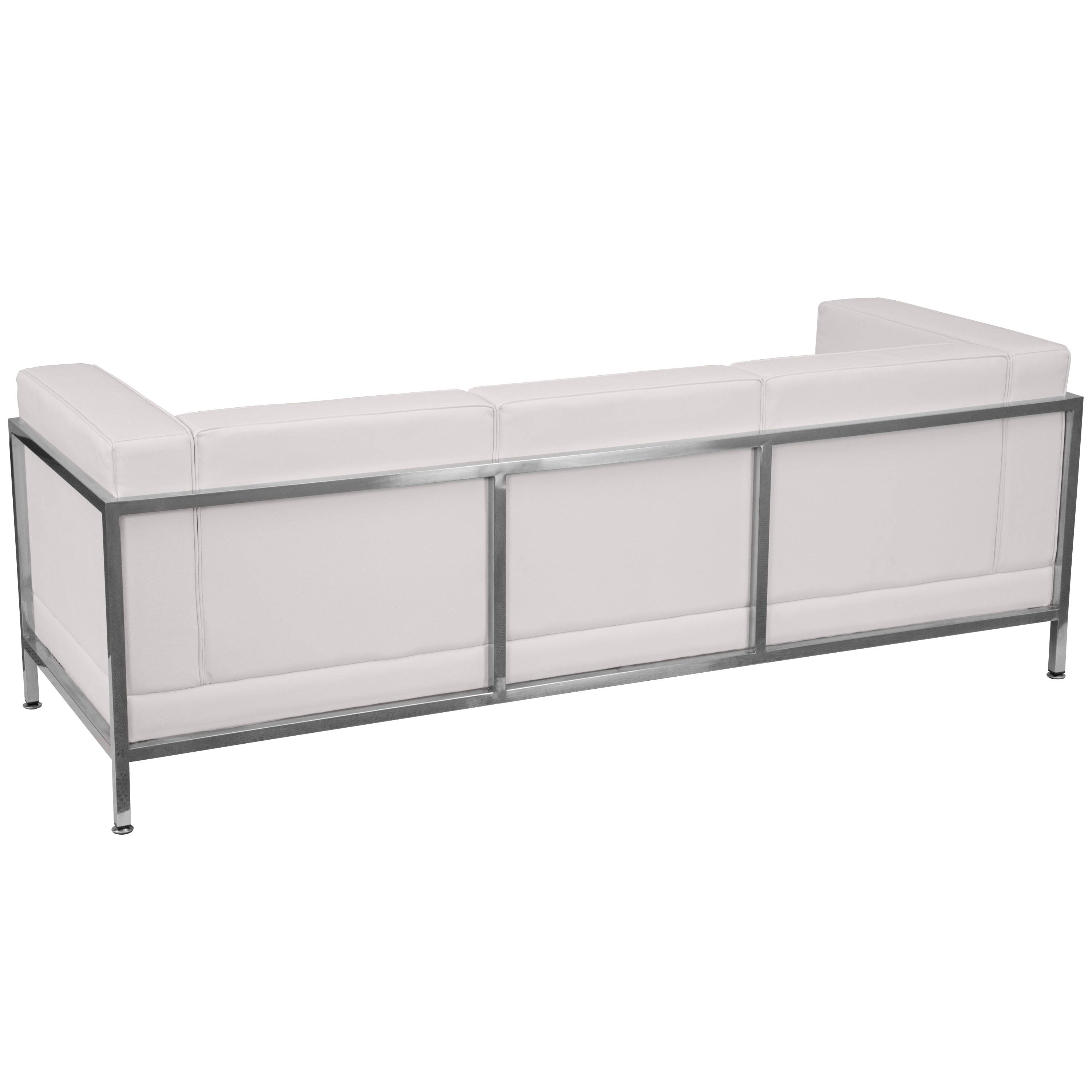 HERCULES Imagination Series Contemporary LeatherSoft Modular Sofa with Quilted Tufted Seat and Encasing Frame-Modular Reception Sofa-Flash Furniture-Wall2Wall Furnishings