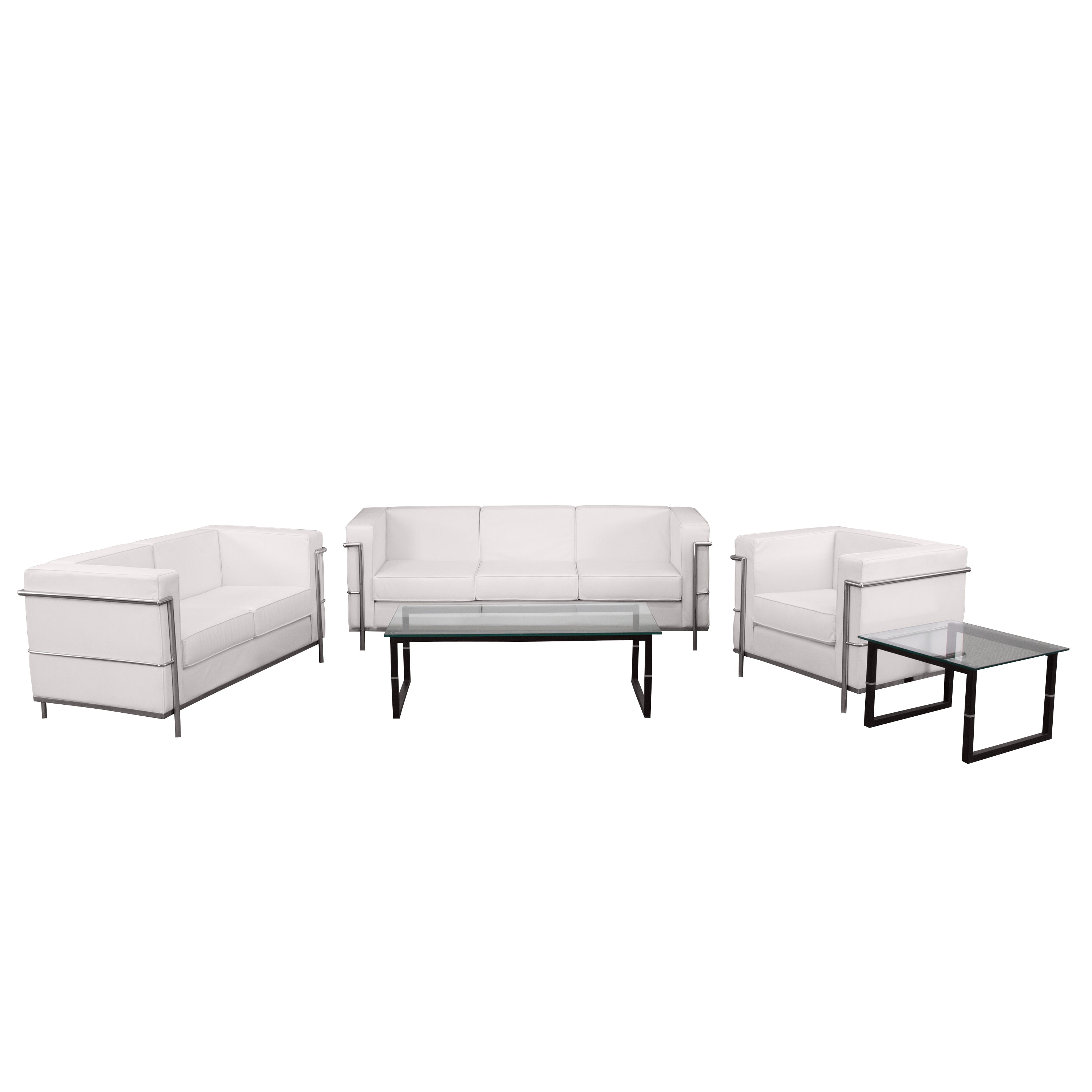 HERCULES Regal Series Reception Set in LeatherSoft with <span style="color:#0000CD;">Free </span> Tables-Reception Set-Flash Furniture-Wall2Wall Furnishings