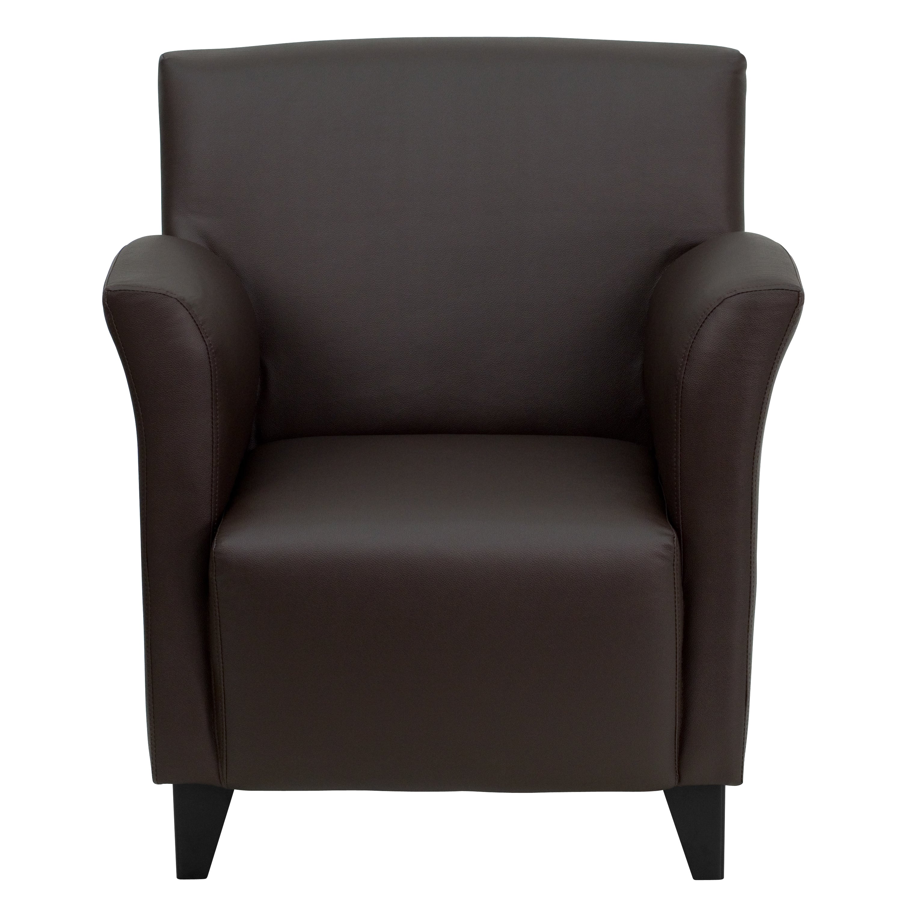 HERCULES Roman Series LeatherSoft Lounge Chair with Flared Arms-Reception Chair-Flash Furniture-Wall2Wall Furnishings