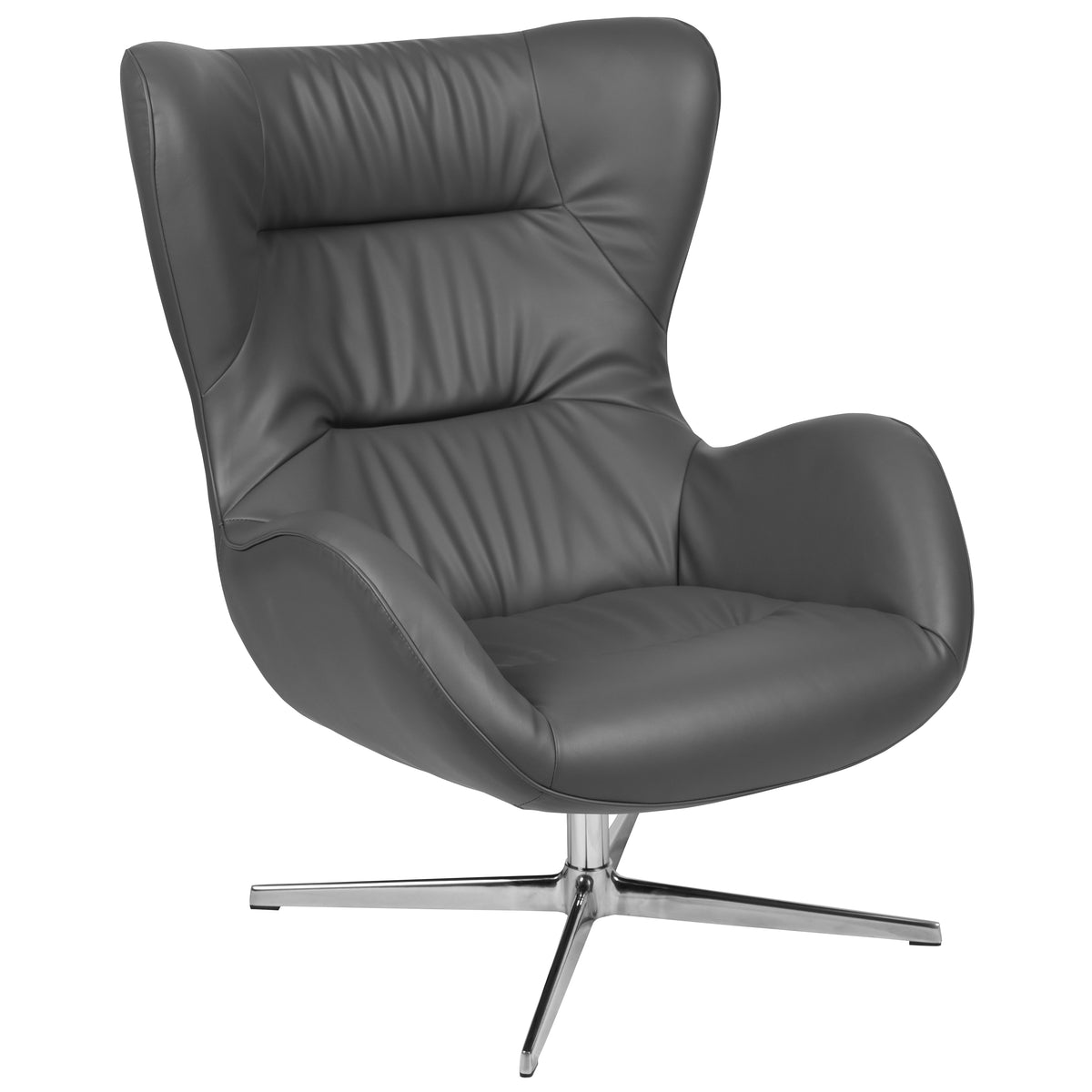 Home and Office Retro Swivel Wing Accent Chair
