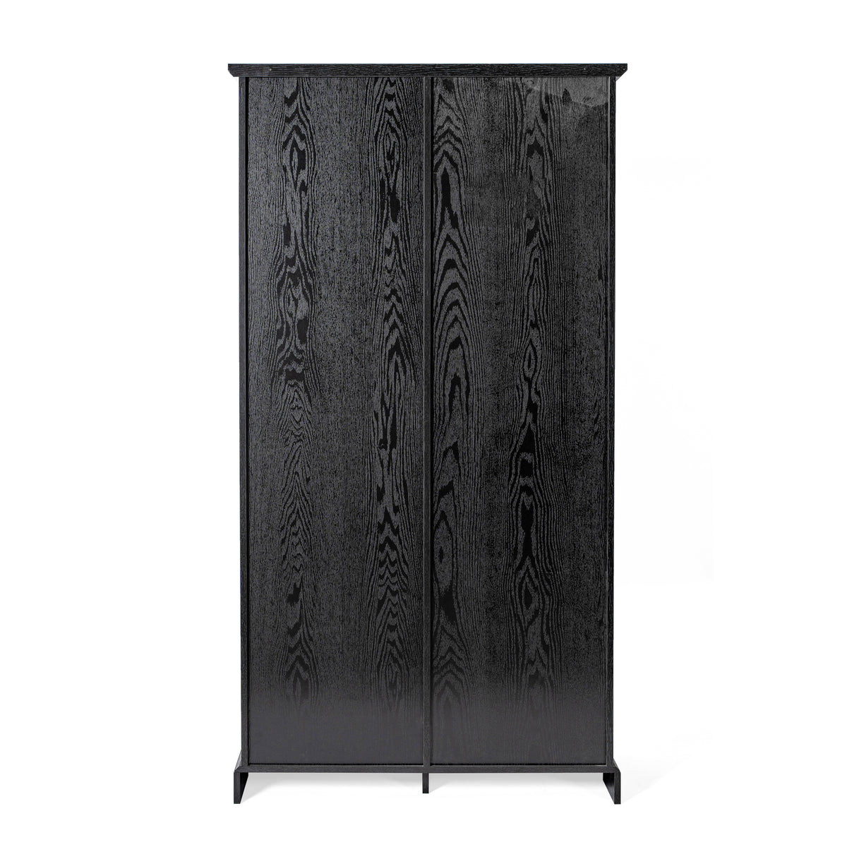 Harrison Rustic Farmhouse Storage Cabinet Bookcase with Sliding Barn Door and Adjustable Shelves