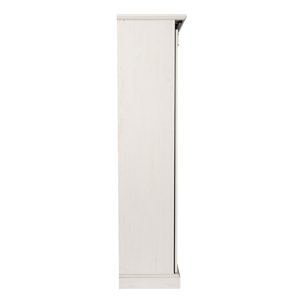 Harrison Rustic Farmhouse Storage Cabinet Bookcase with Sliding Barn Door and Adjustable Shelves