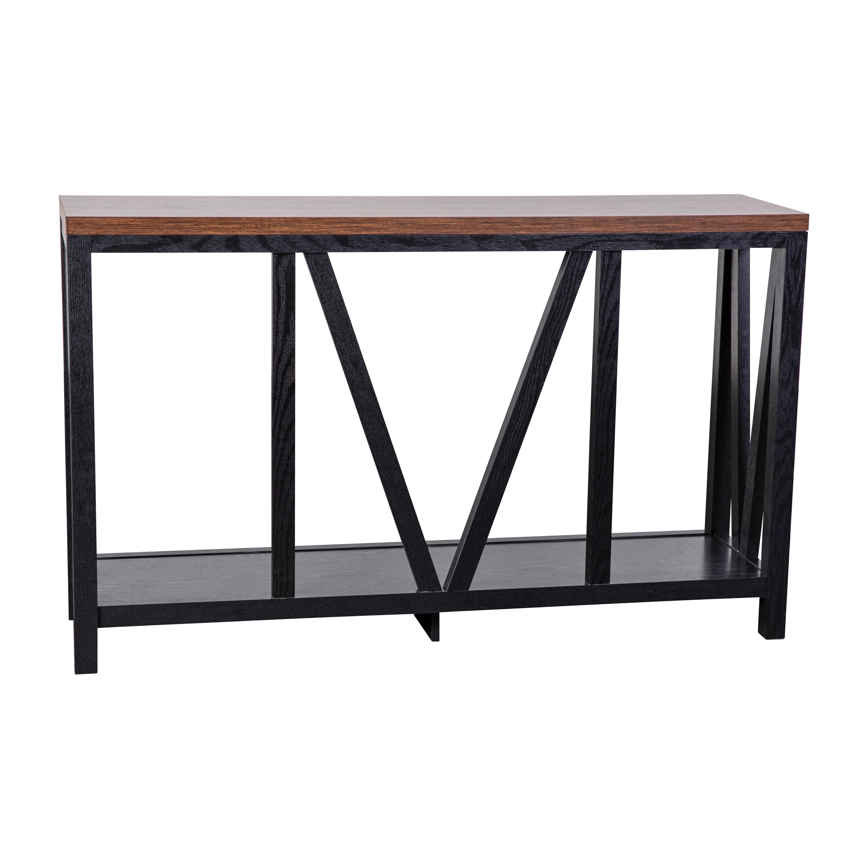 Charlotte Modern 2-Tier Farmhouse Entryway Living Room Console Accent Table