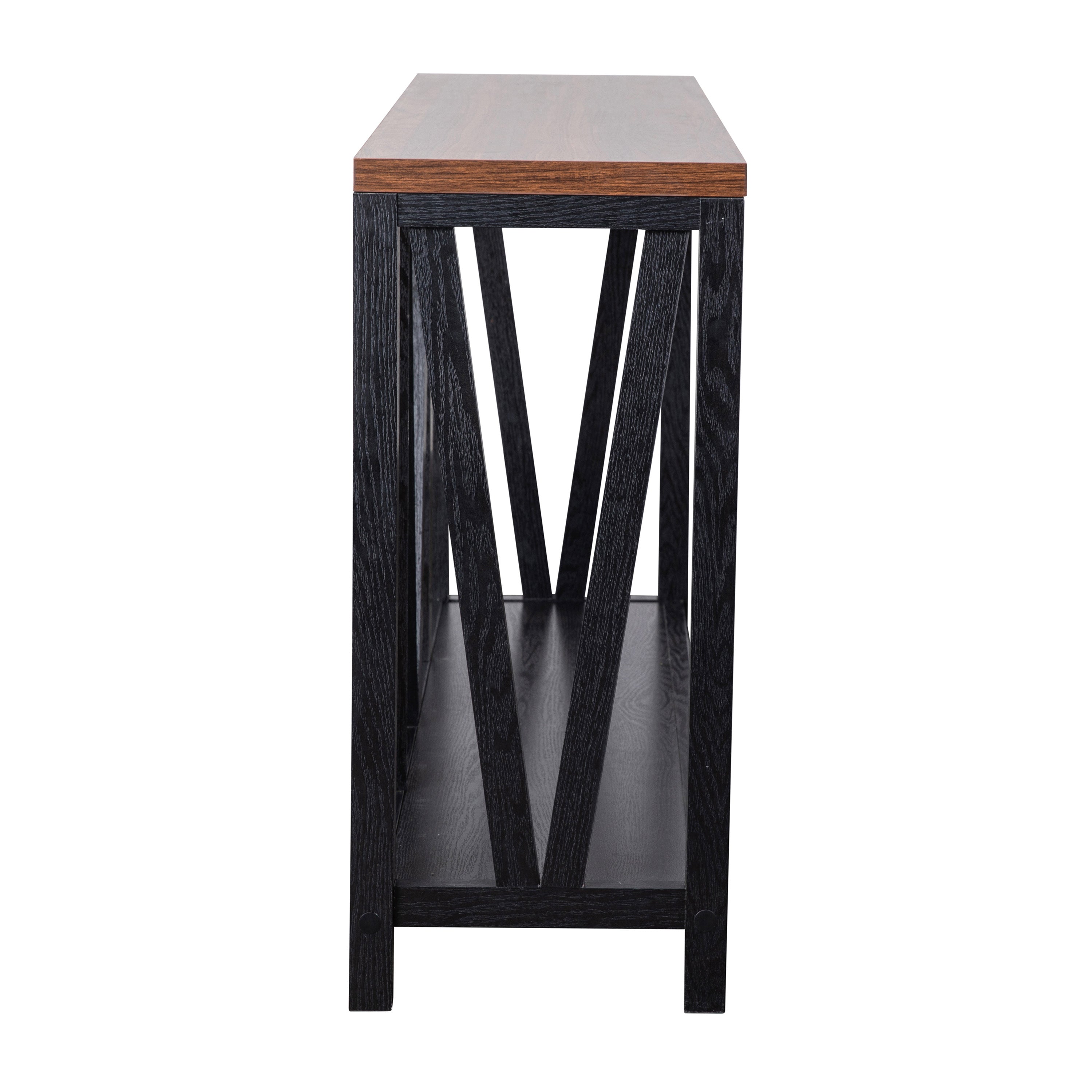 Charlotte Modern 2-Tier Farmhouse Entryway Living Room Console Accent Table