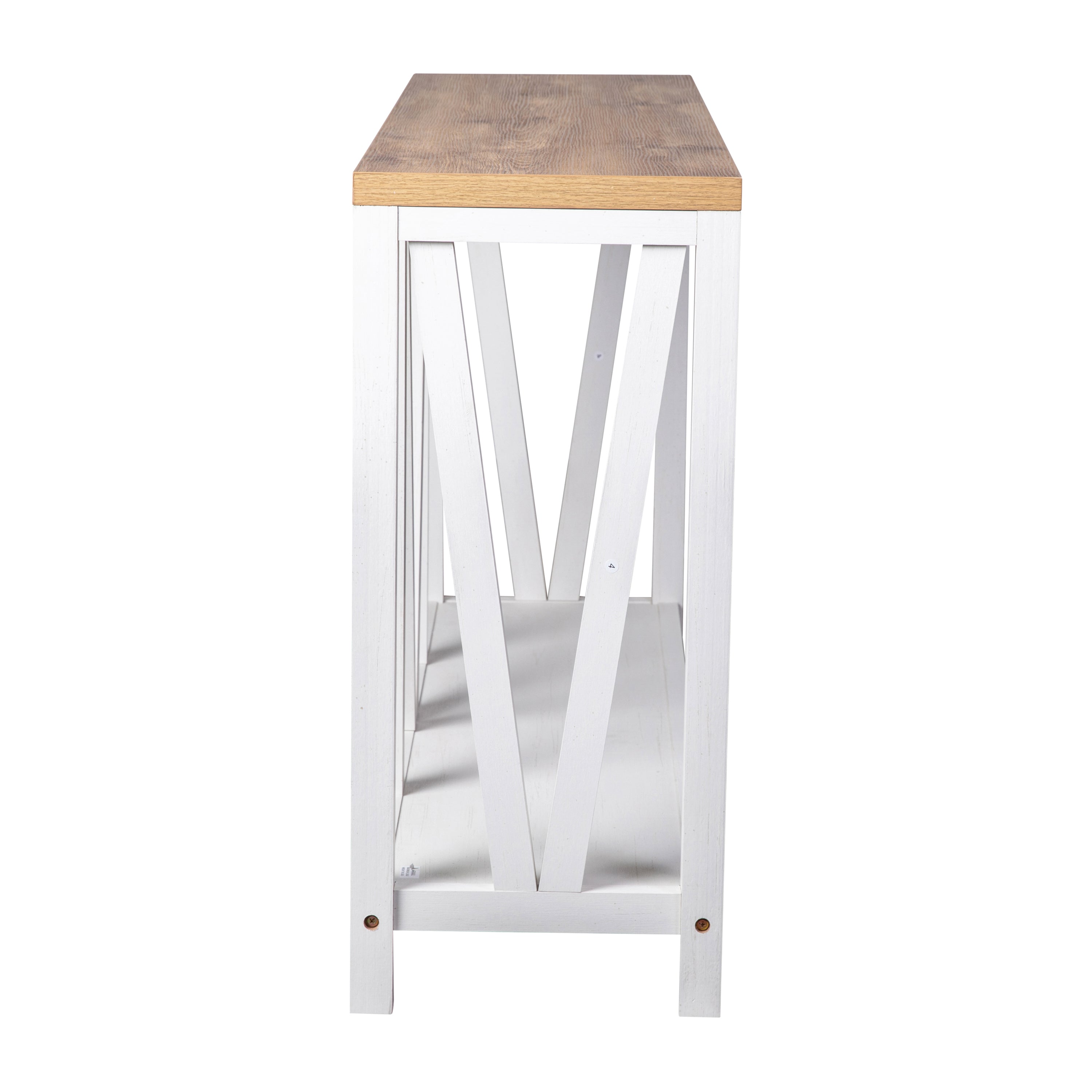 Charlotte Modern 2-Tier Farmhouse Entryway Living Room Console Accent Table-Console Table-Flash Furniture-Wall2Wall Furnishings