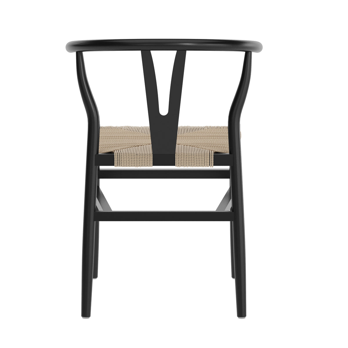 Logan Commercial Grade Y-Back Style Wood and Kraft Paper Stackable Dining Chair
