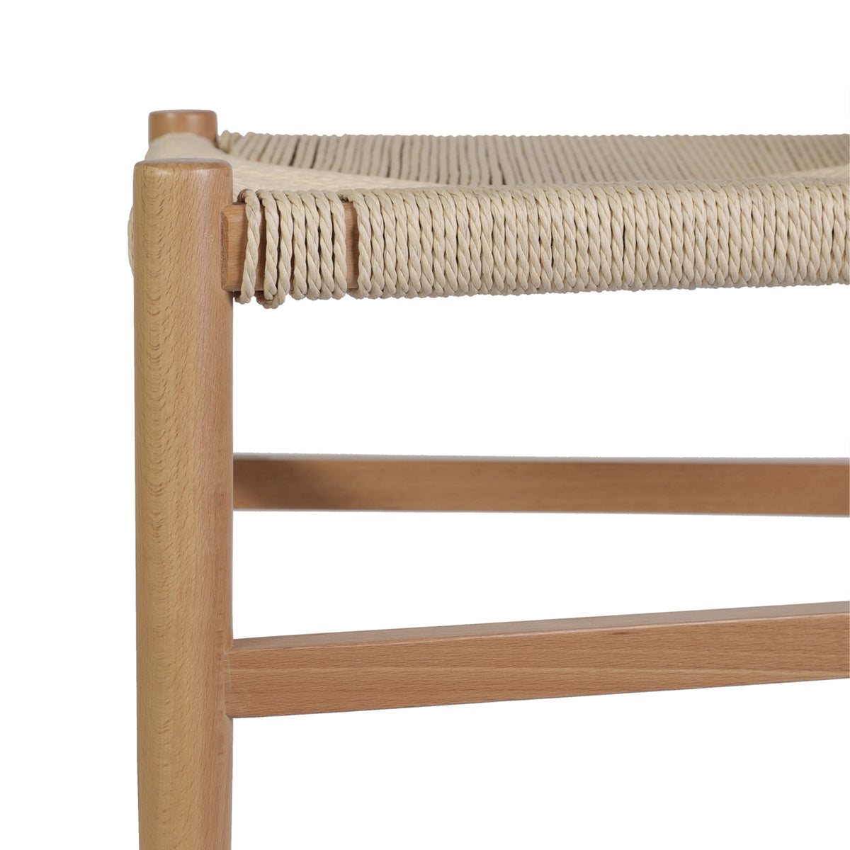 Logan Commercial Grade Y-Back Style Wood and Kraft Paper Stackable Dining Chair