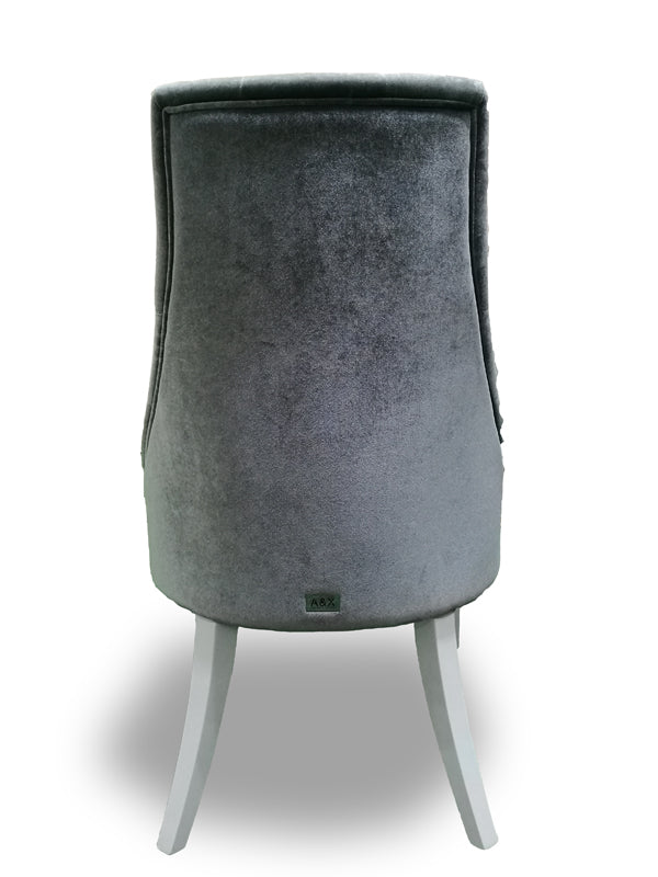 Charlotte Velour High Gloss Dining Chair (Set of 2)