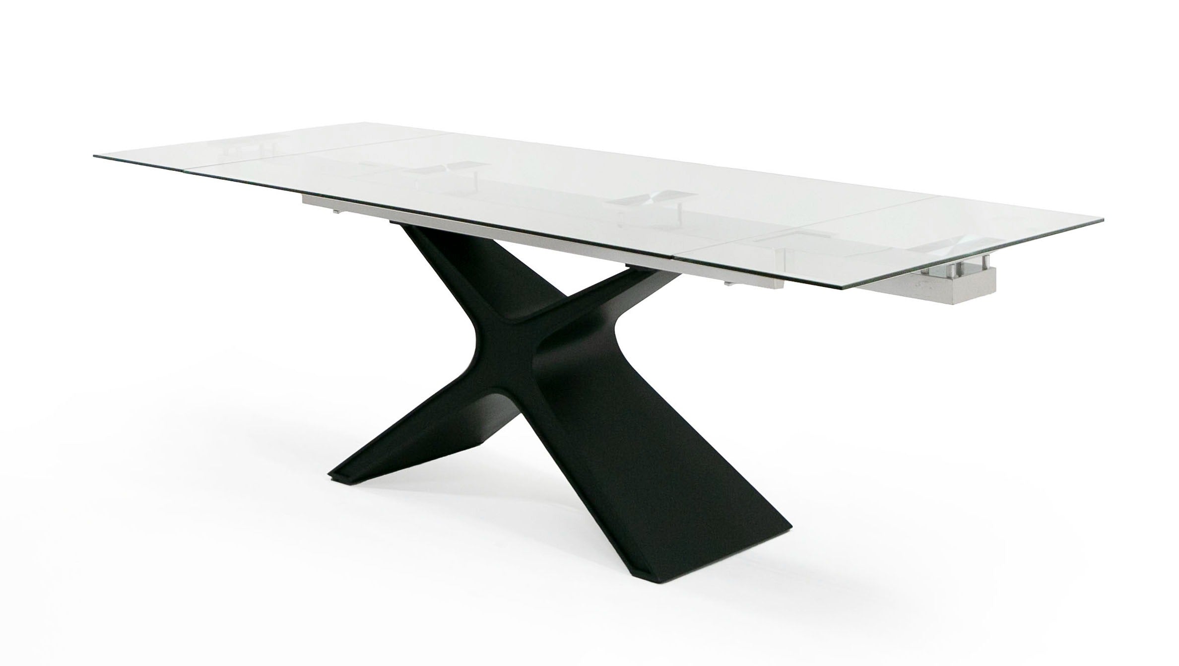Modrest Adler Modern Glass Extendable 63"/94.5" Dining Table