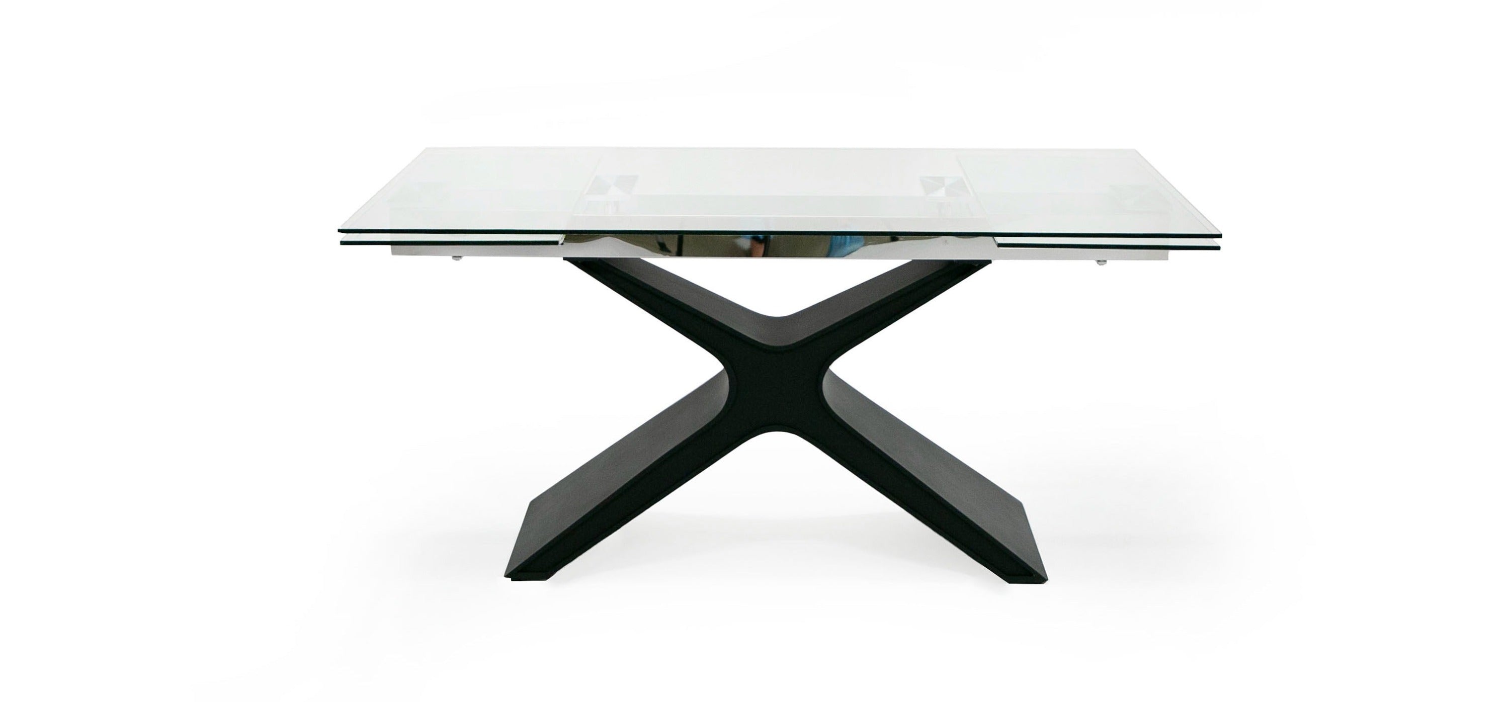 Modrest Adler Modern Glass Extendable 63"/94.5" Dining Table