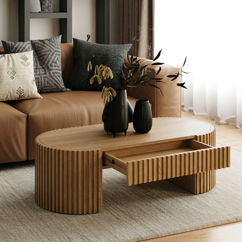 Albrite Modern Ash Coffee Table