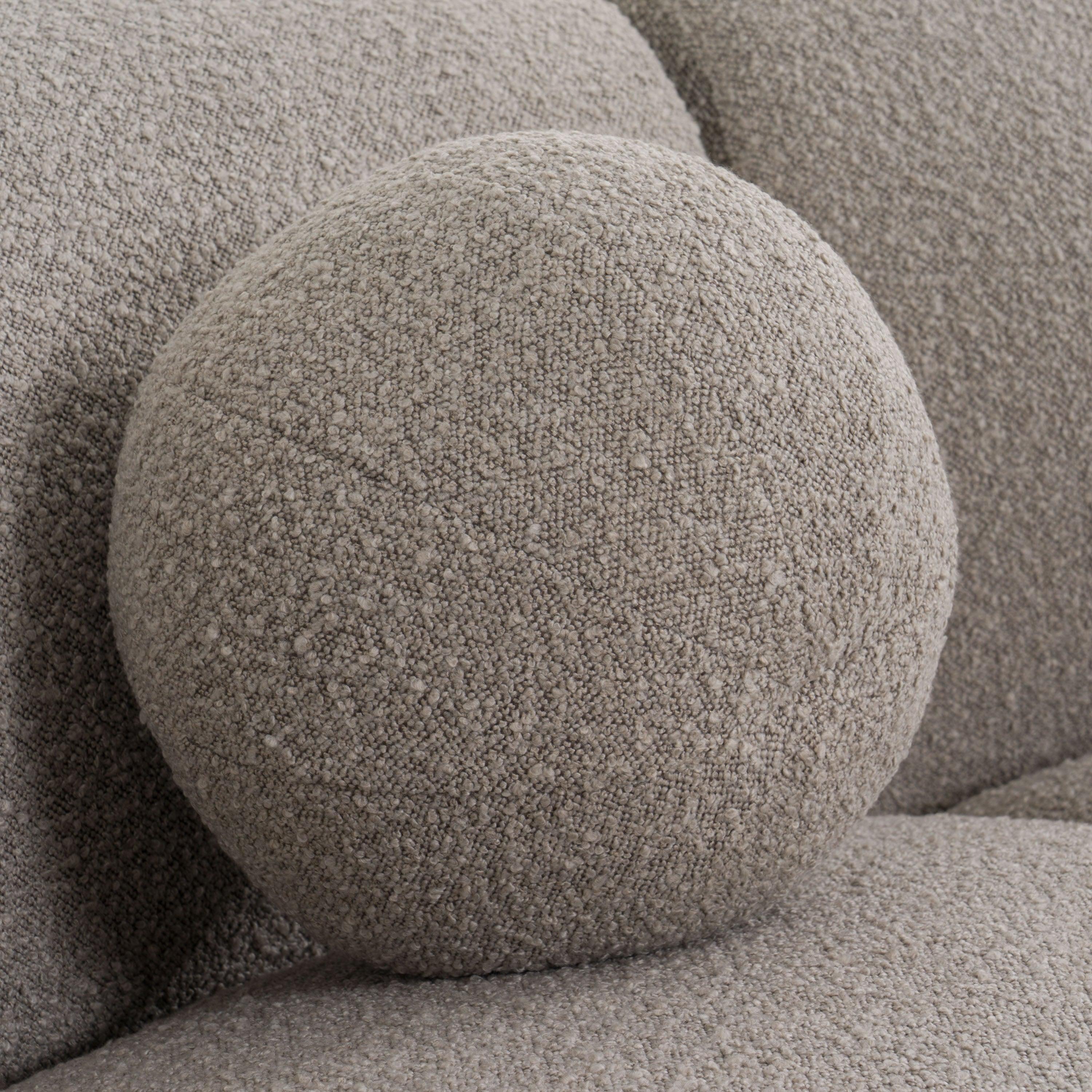 Divani Casa Allis Glam and Fabric Curved Sectional Sofa