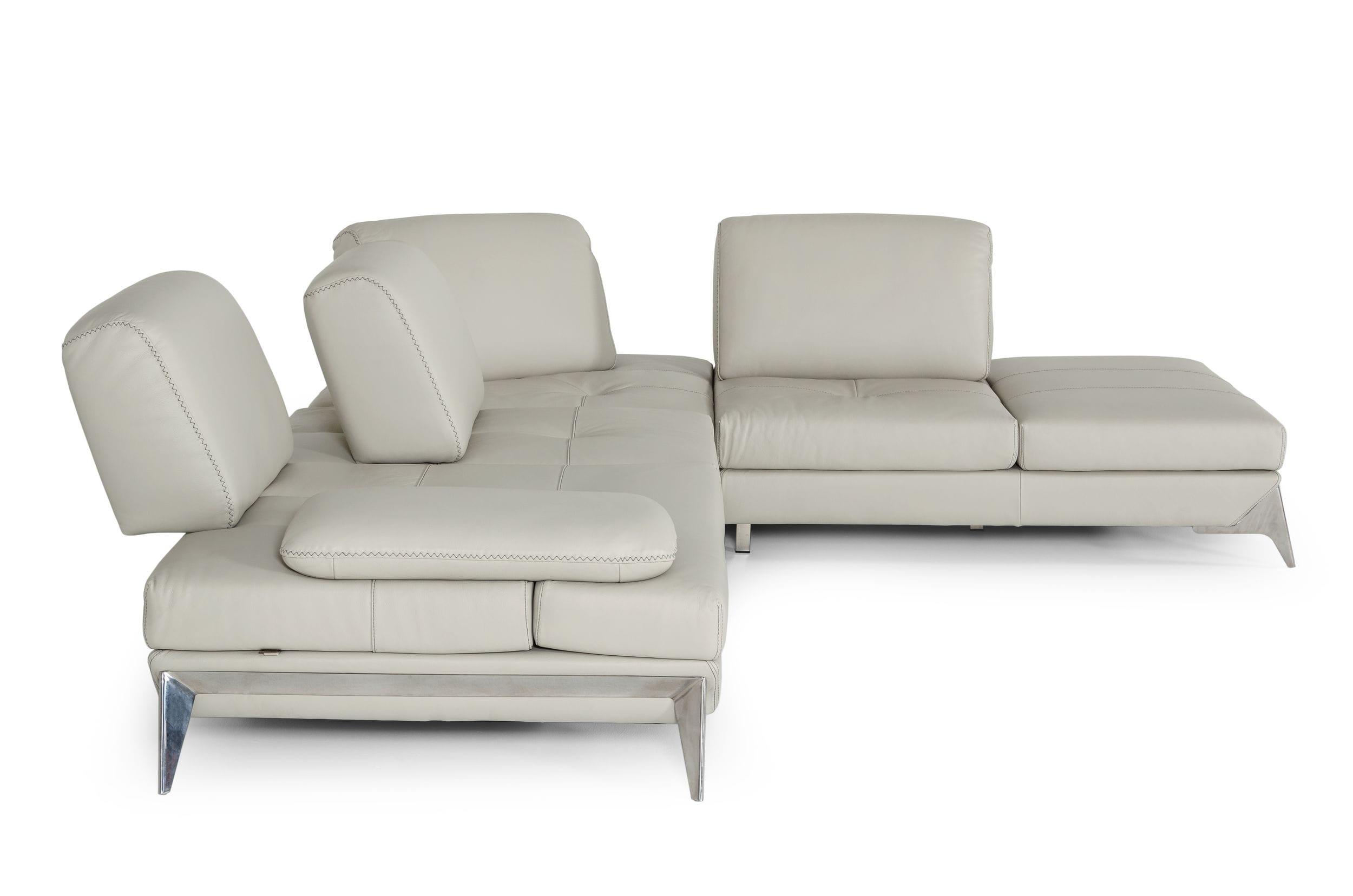 Andrea Modern Leather Sectional Sofa