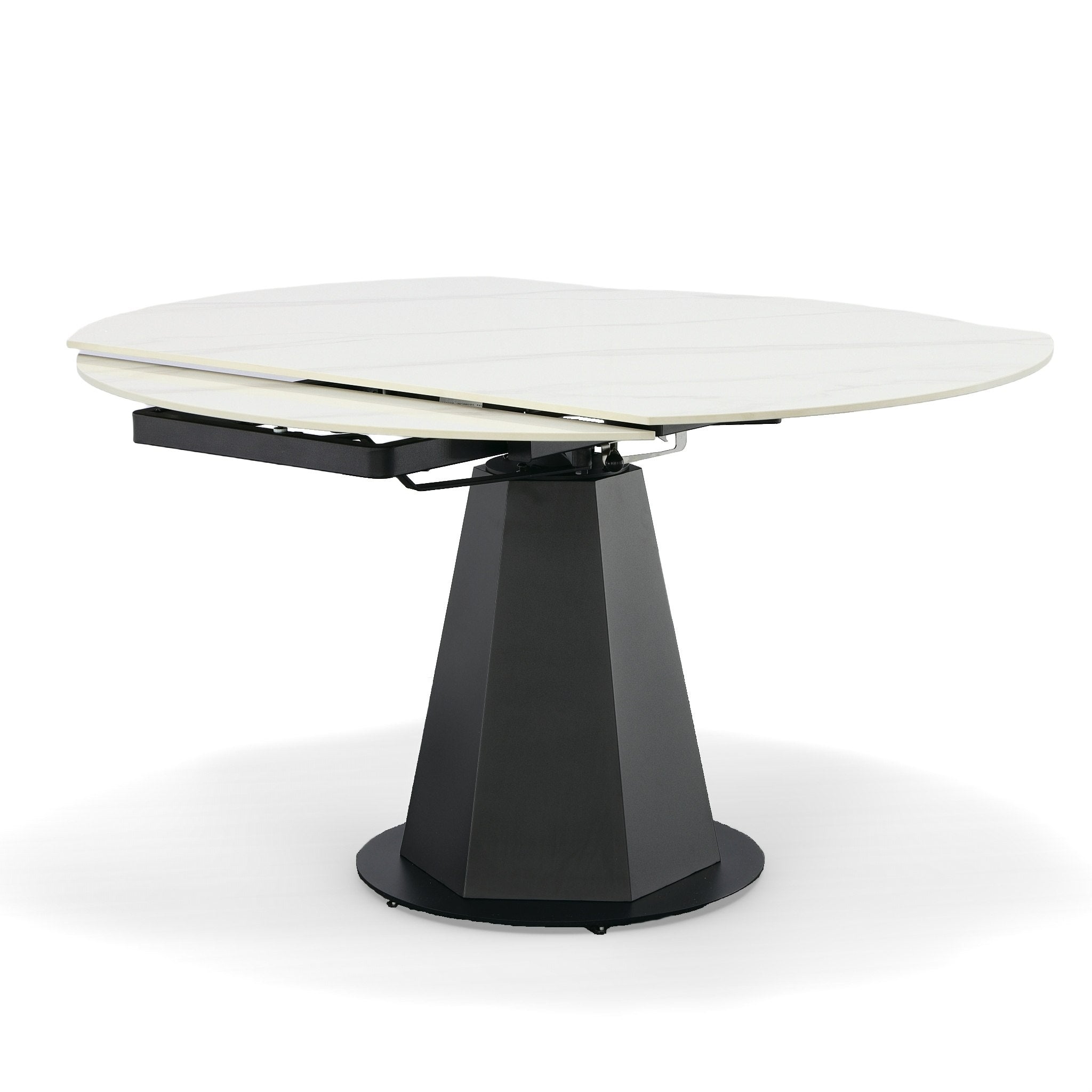 Modrest Barela - Modern and Ceramic Extendable 35.5"/53" Dining Table-Dining Table-VIG-Wall2Wall Furnishings