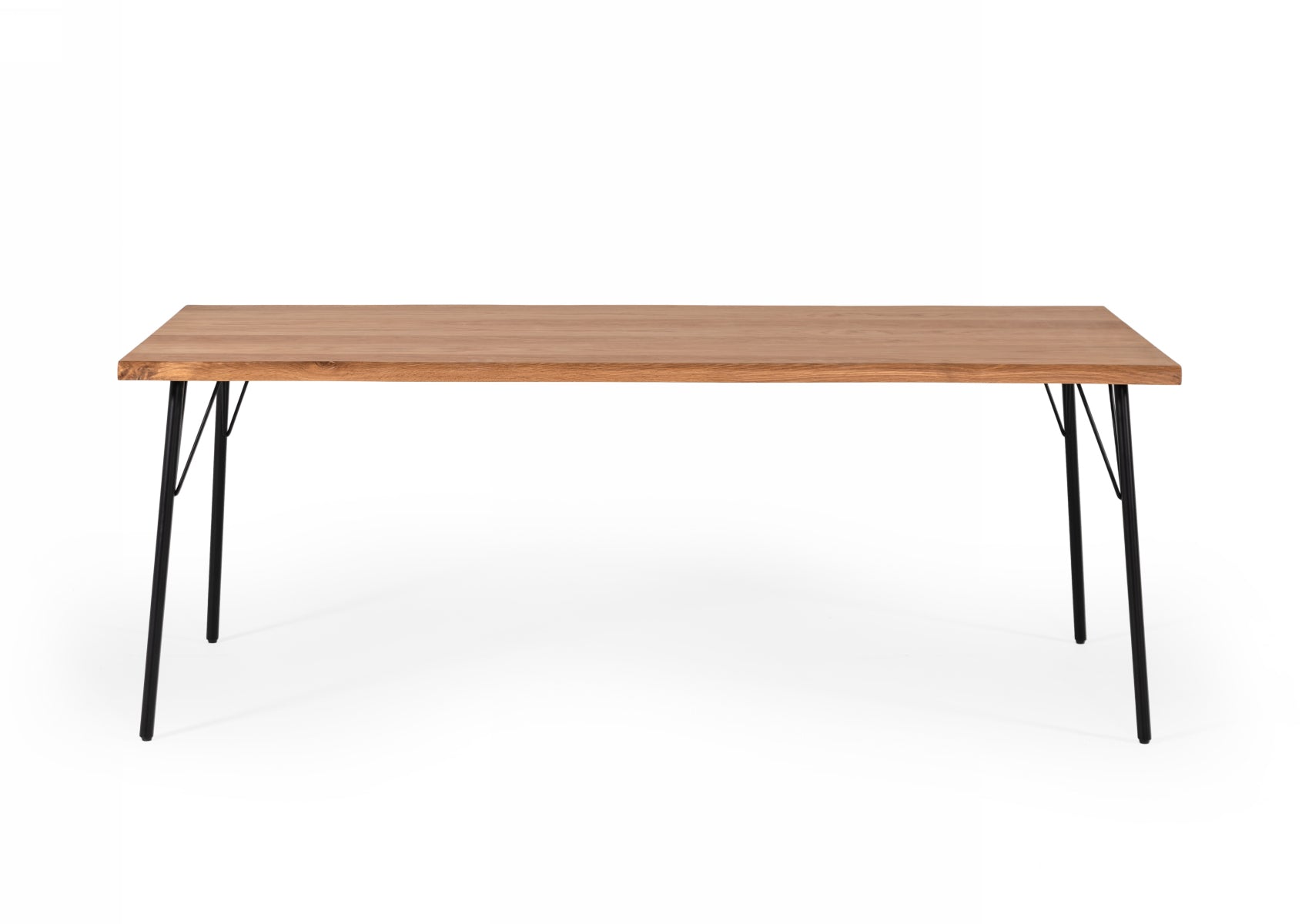 Barnum Industrial and Iron Live Edge Dining Table