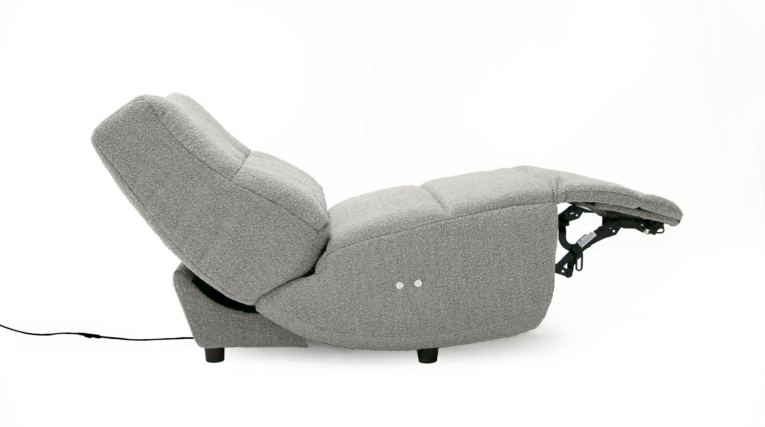 Divani Casa Basil Modern Fabric Small Electric Recliner Chair