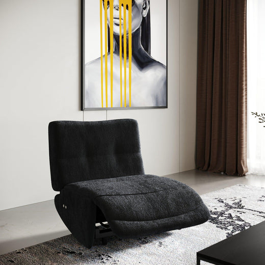 Basil Modern Fabric Small Sofa With 3 Electric Recliners