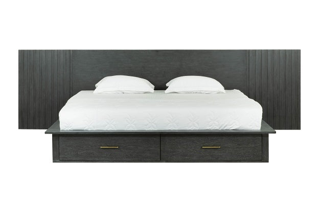 Modrest Manchester - Contemporary Platform Dark Grey Bed-Bed-VIG-Wall2Wall Furnishings