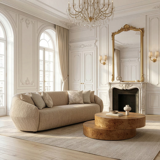 Belinda Modern Fabric 4-Seat Sofa