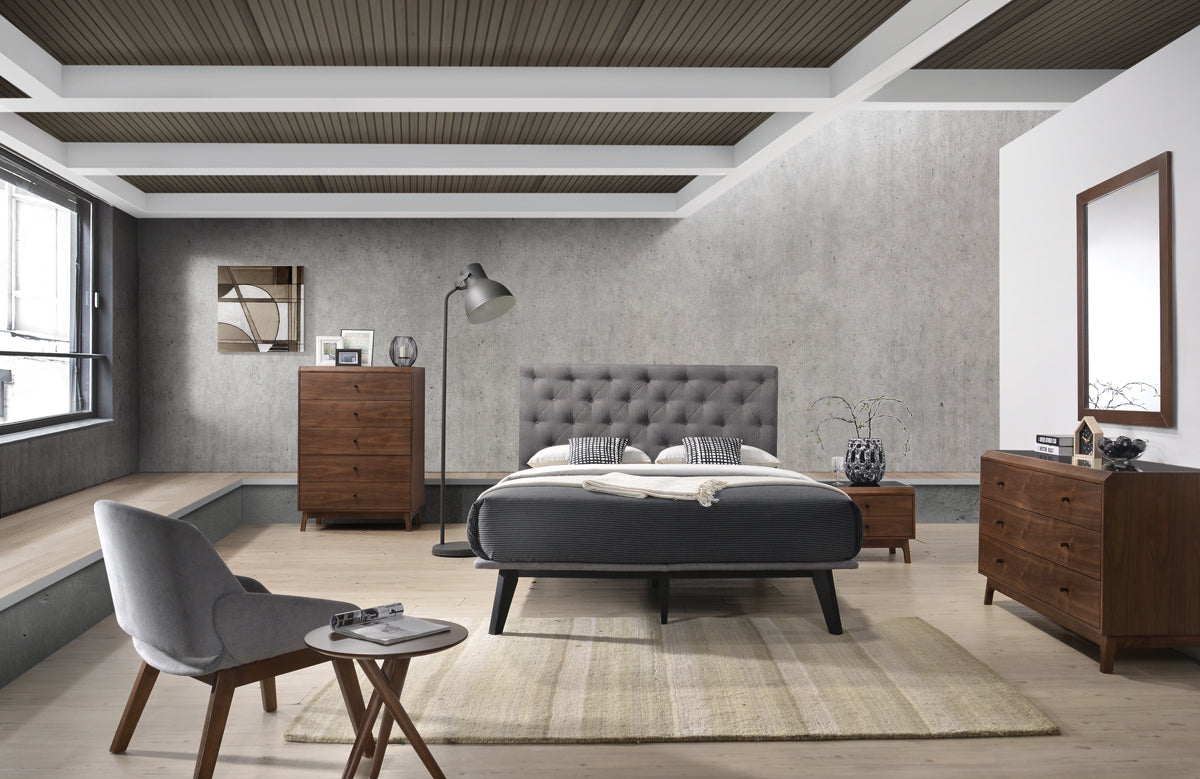 Gibson Modern Fabric Super King 76" x 84" Bed